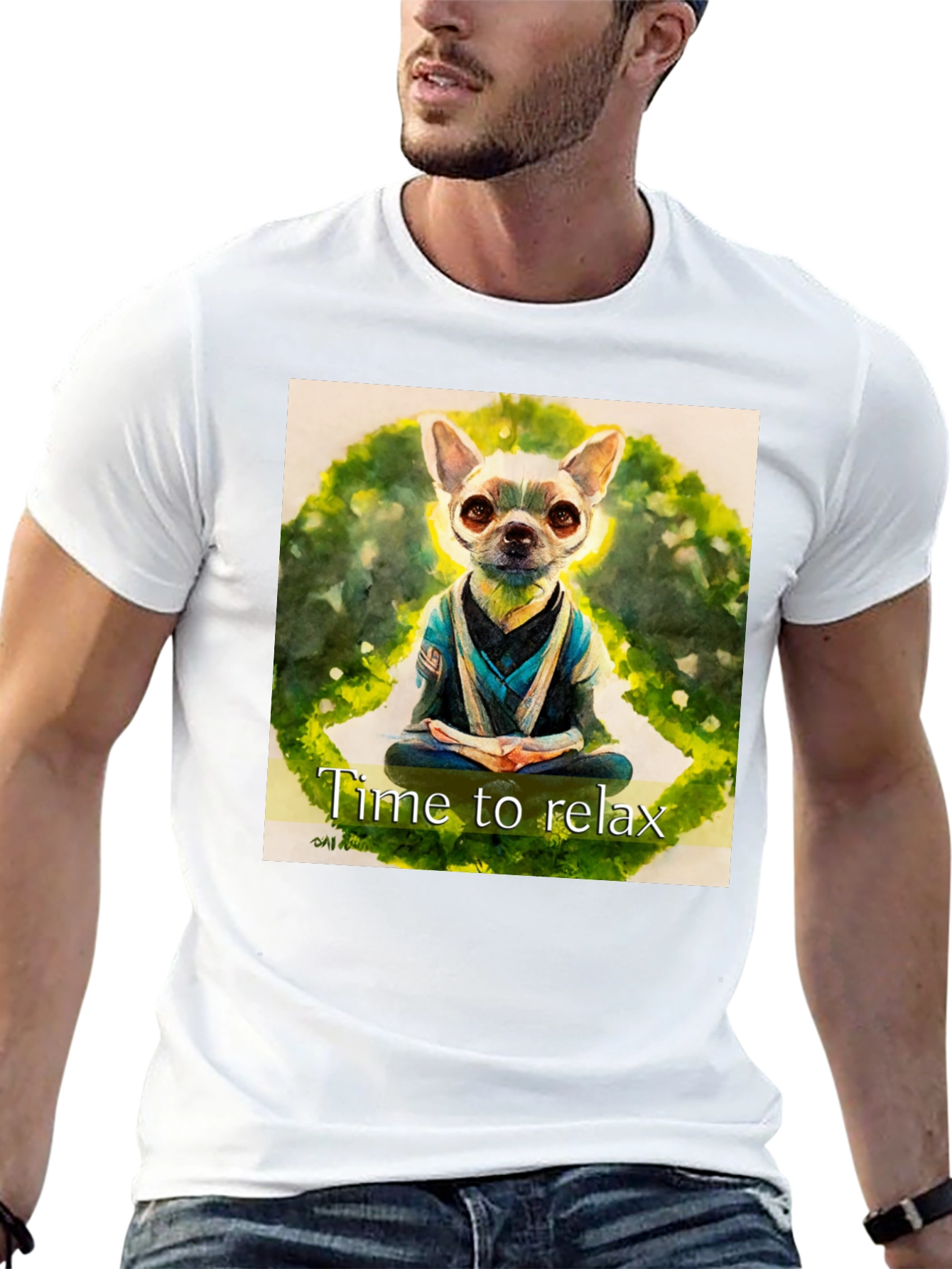 Relaxing Dog Graphic T-Shirt