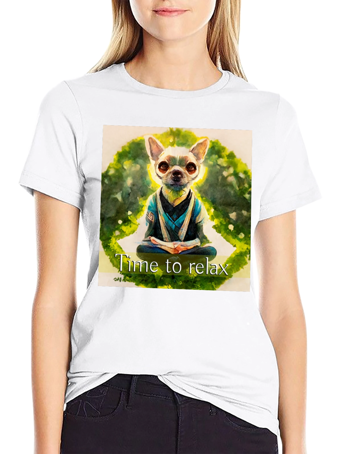Relaxing Dog Graphic T-Shirt