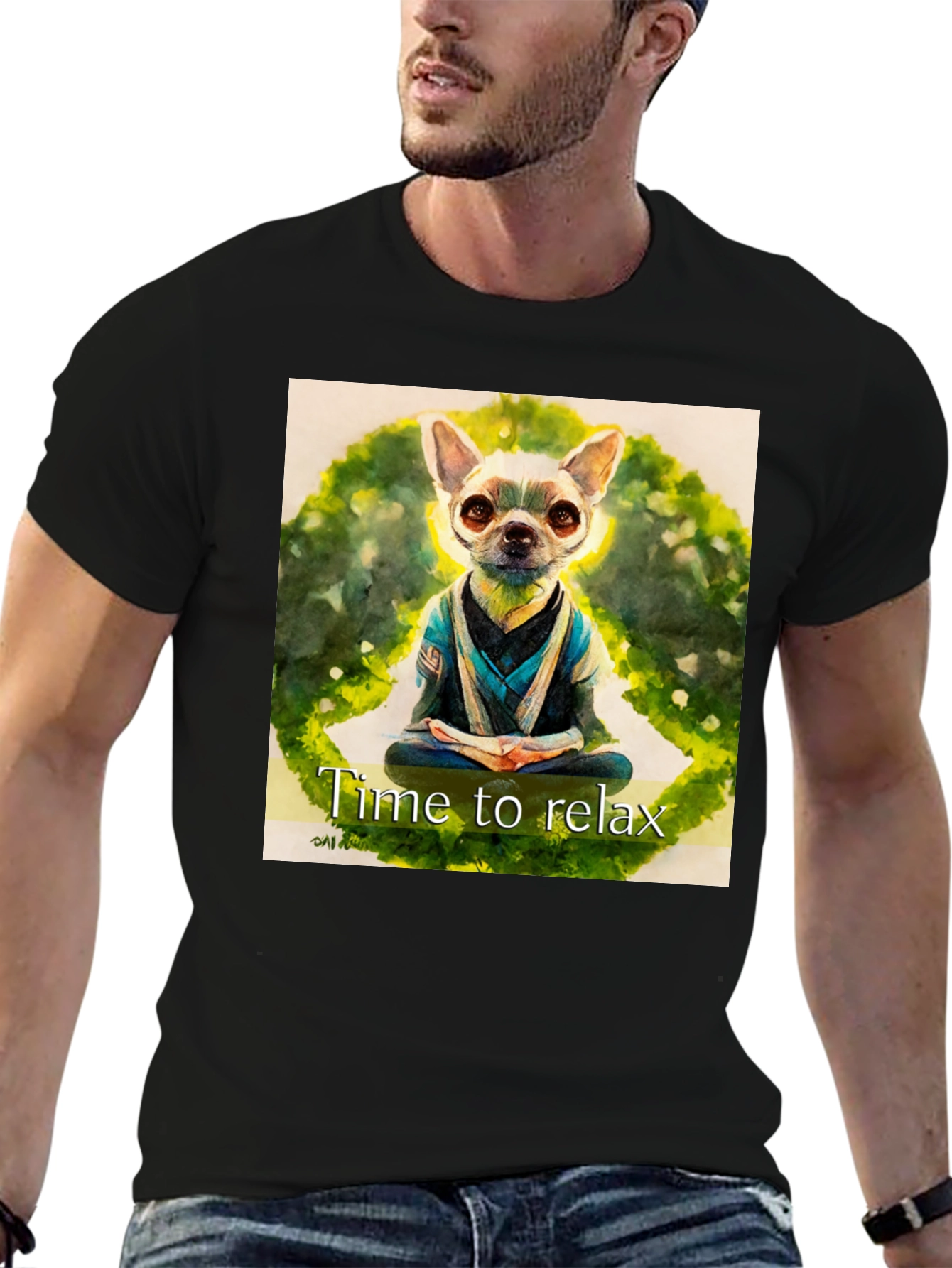 Relaxing Dog Graphic T-Shirt