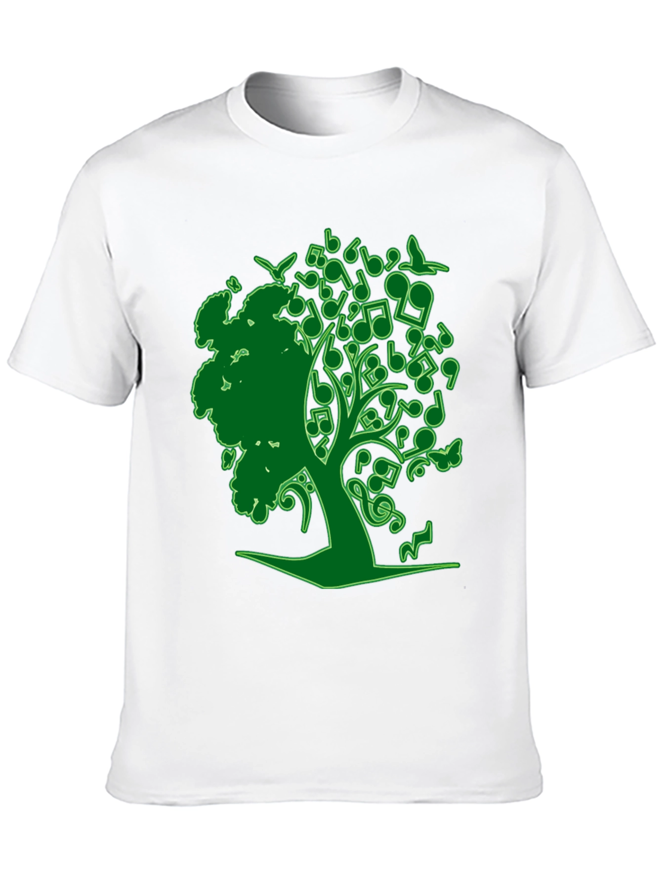 Musical Tree Graphic Tee - Nature Inspired Design