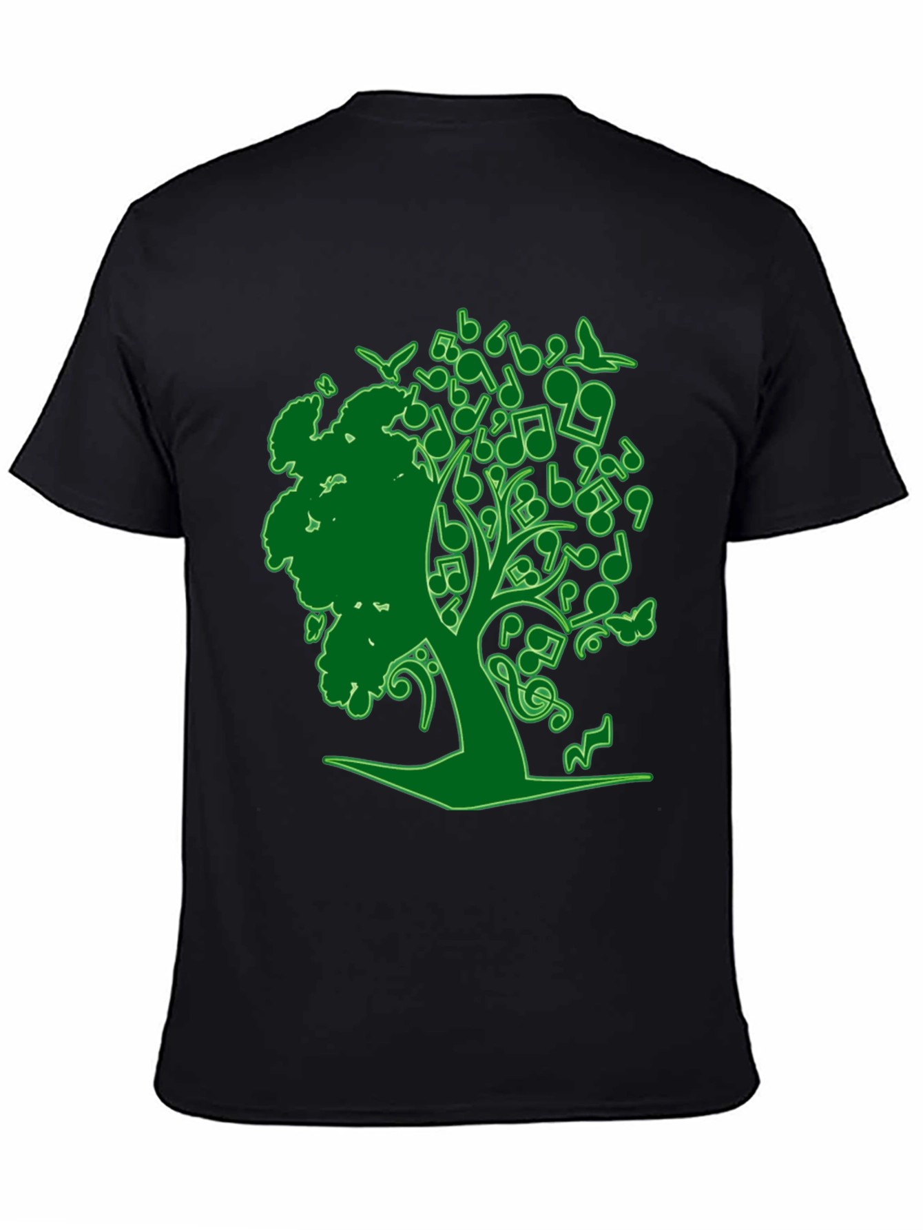Musical Tree Graphic Tee - Nature Inspired Design