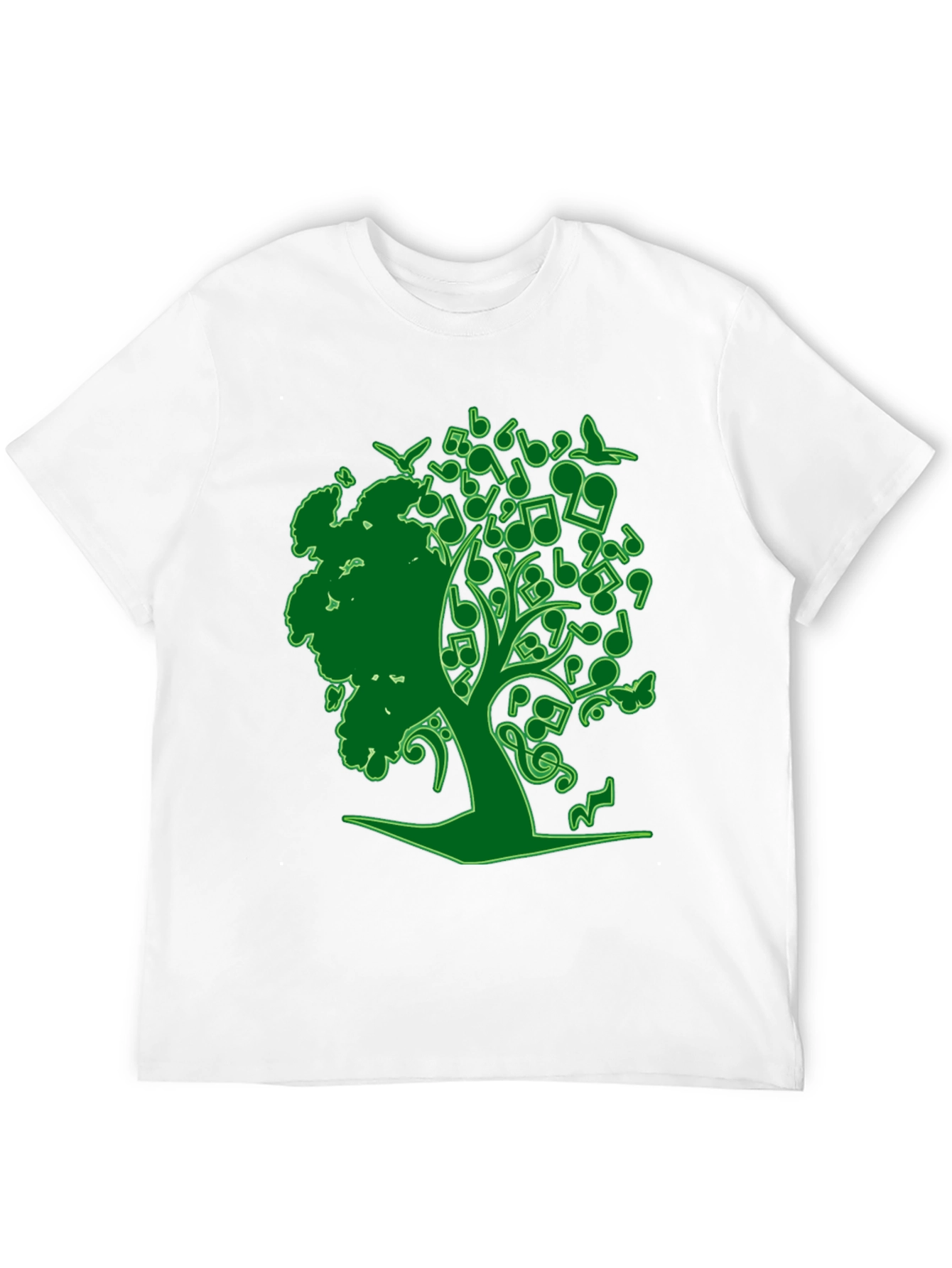 Musical Tree Graphic Tee - Nature Inspired Design