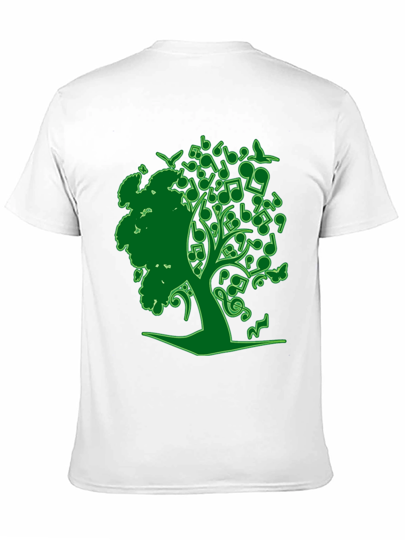 Musical Tree Graphic Tee - Nature Inspired Design