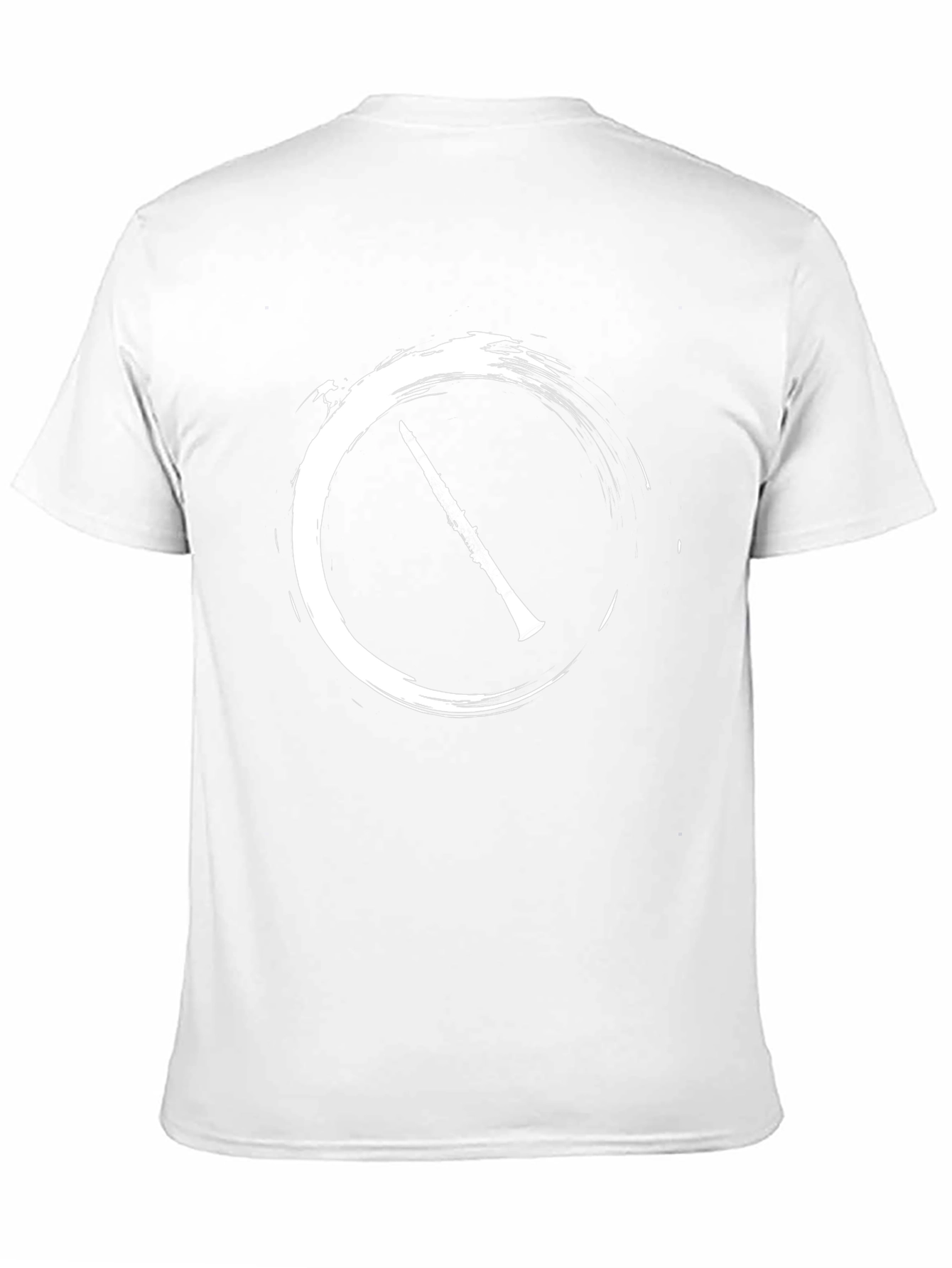 Clarinet Circle Graphic Tee - Black Cotton Casual Shirt