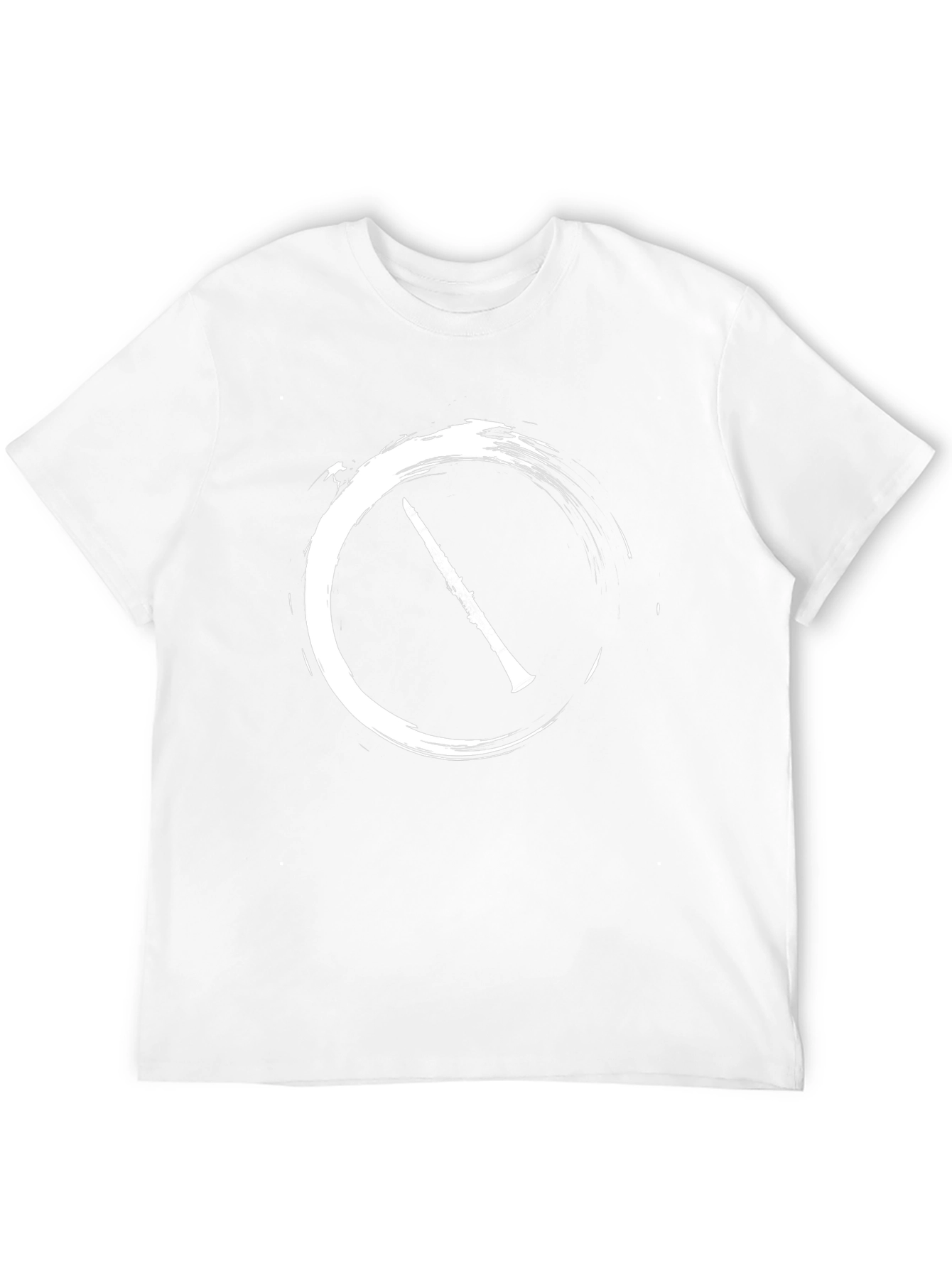 Clarinet Circle Graphic Tee - Black Cotton Casual Shirt