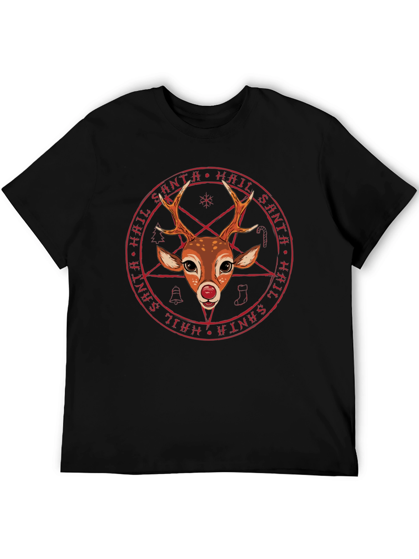 Hail Santa Reindeer T-Shirt - Unique Holiday Tee