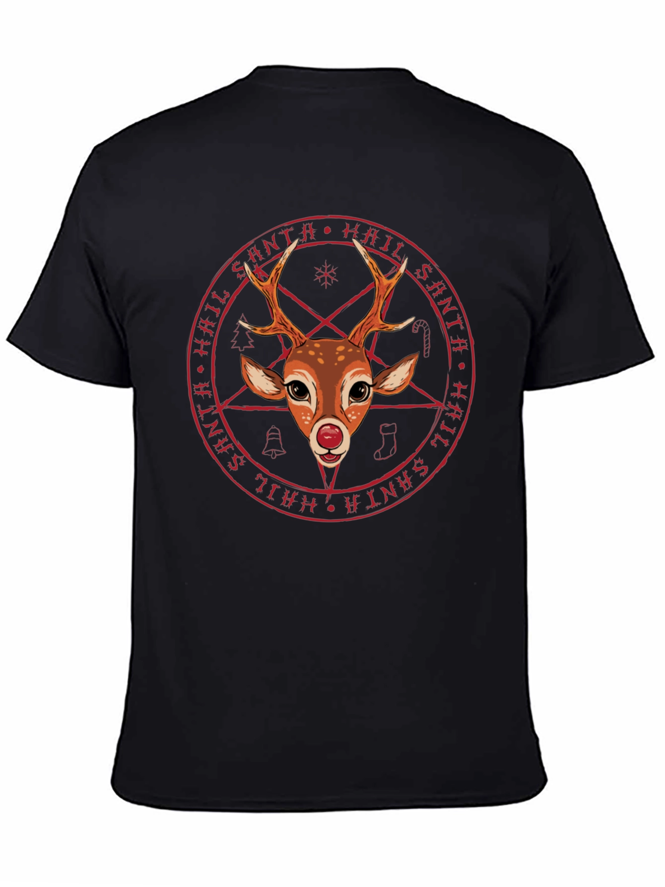 Hail Santa Reindeer T-Shirt - Unique Holiday Tee