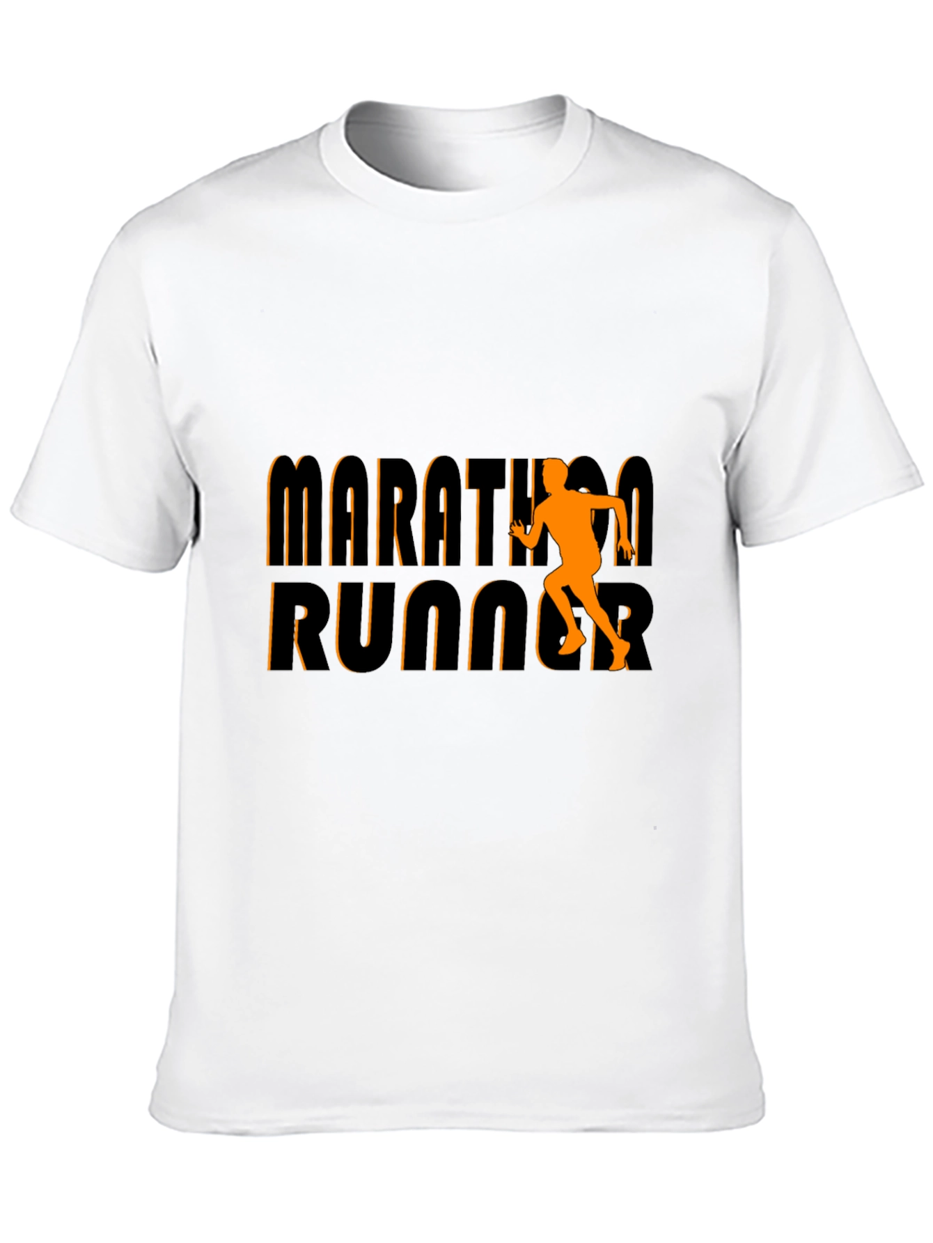 Marathon Runner Graphic Tee - Black