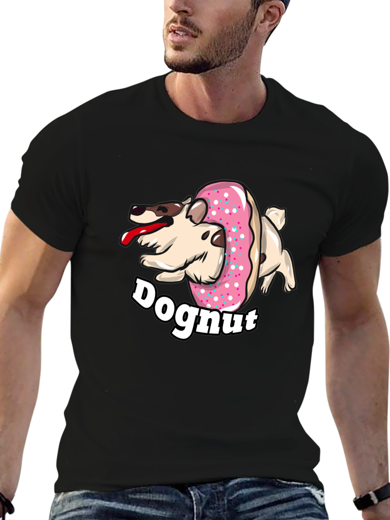 Doghnut T-Shirt - Funny Dog & Donut Graphic Tee