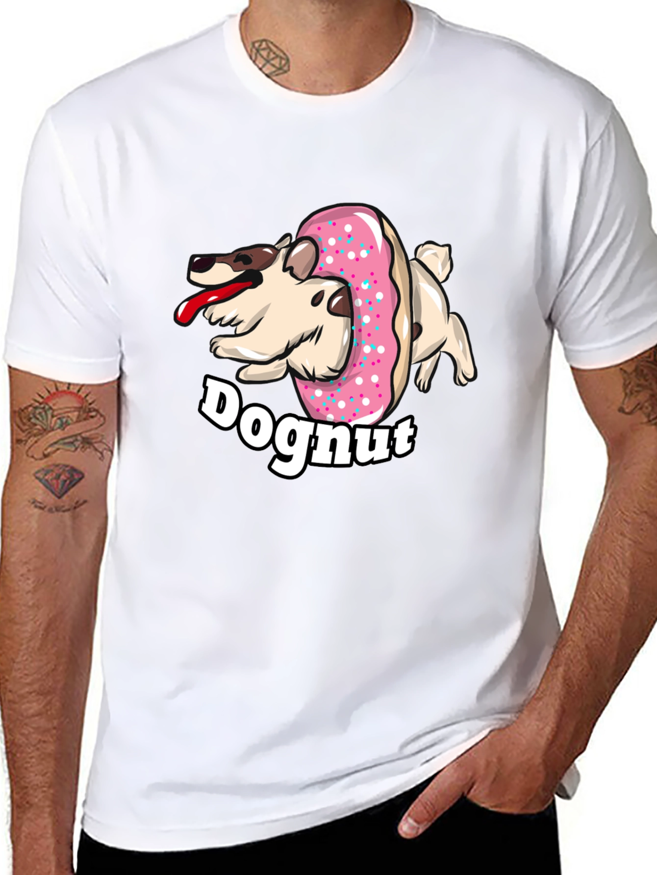 Doghnut T-Shirt - Funny Dog & Donut Graphic Tee