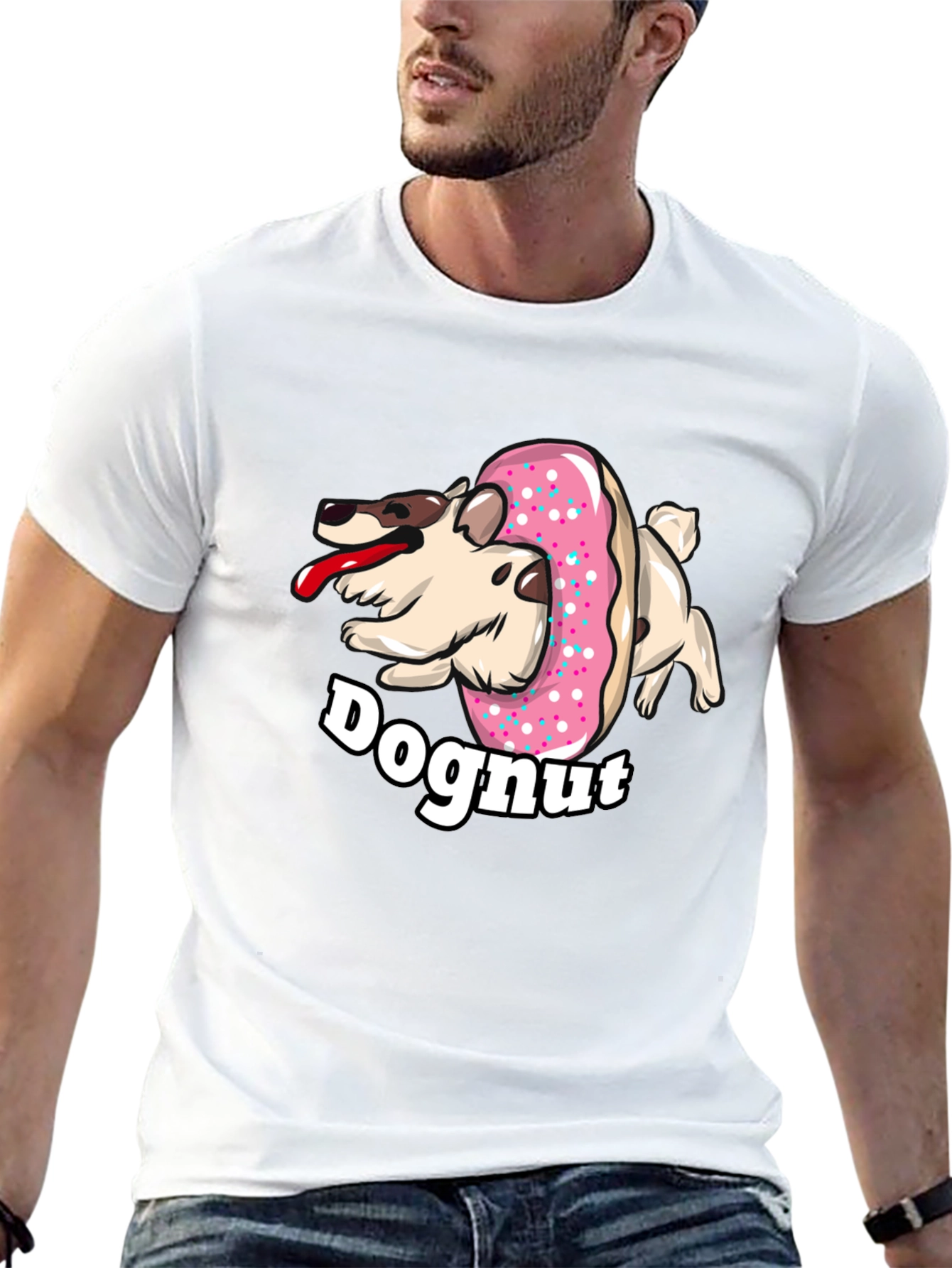 Doghnut T-Shirt - Funny Dog & Donut Graphic Tee
