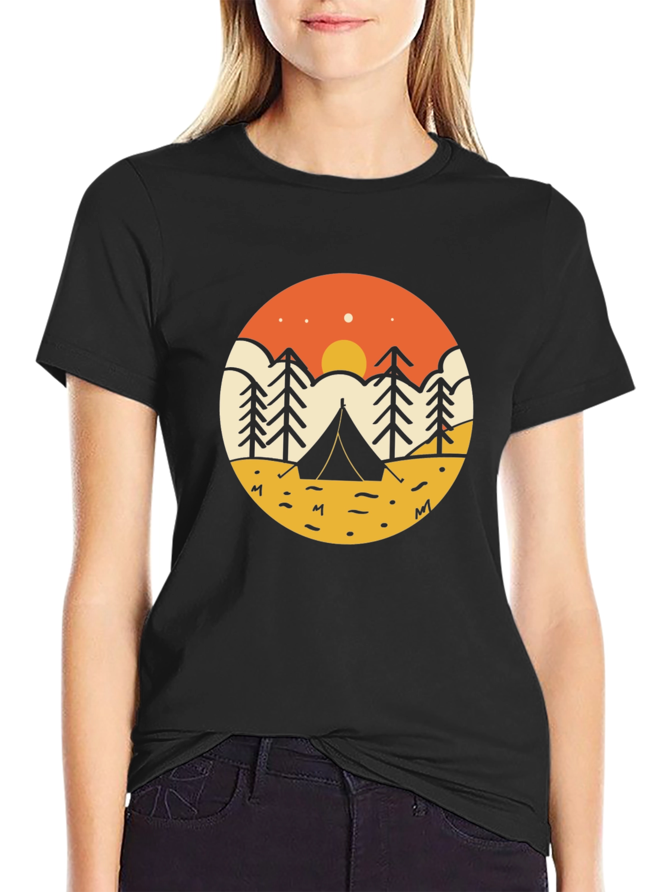 Nature Adventure Black T-Shirt