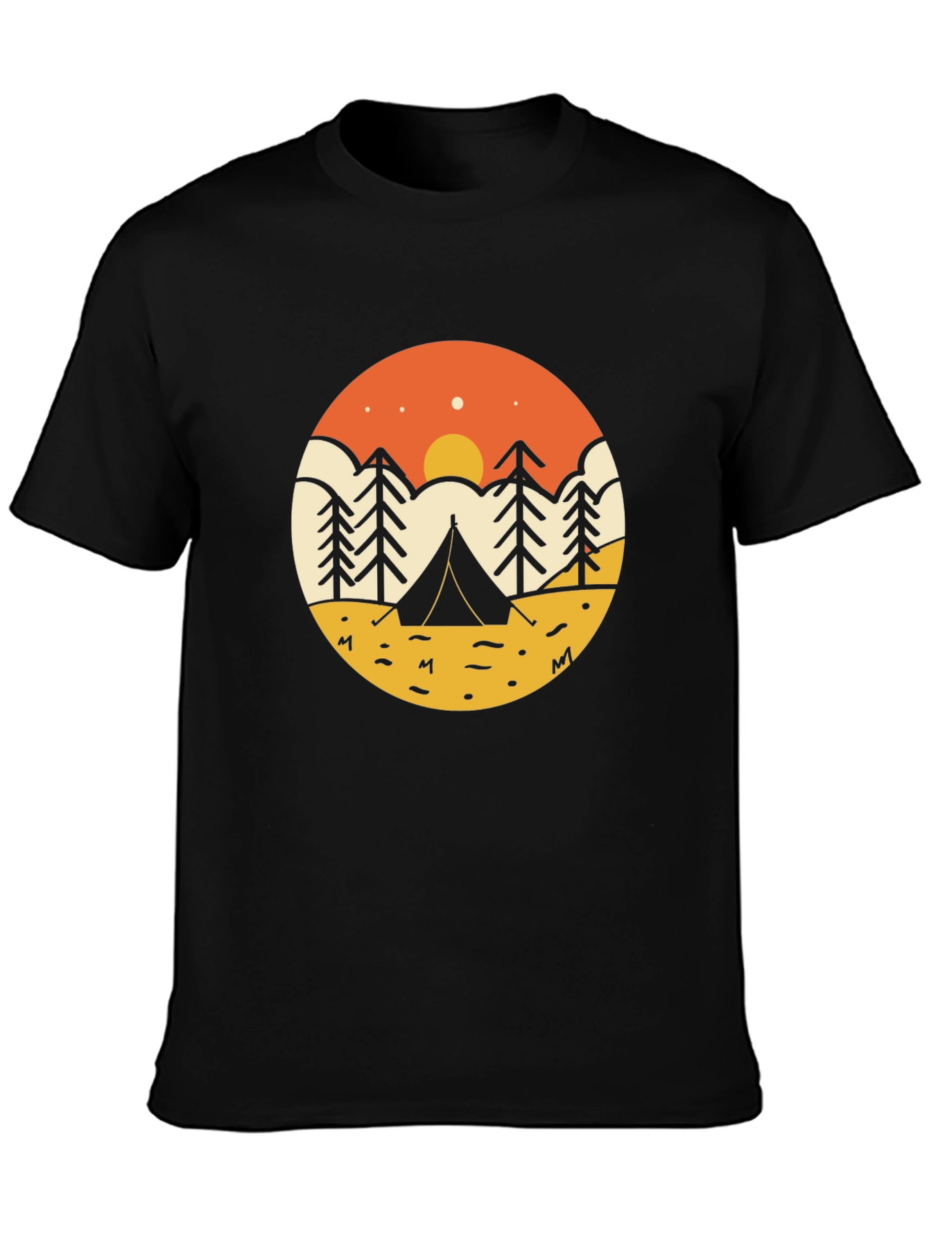 Nature Adventure Black T-Shirt