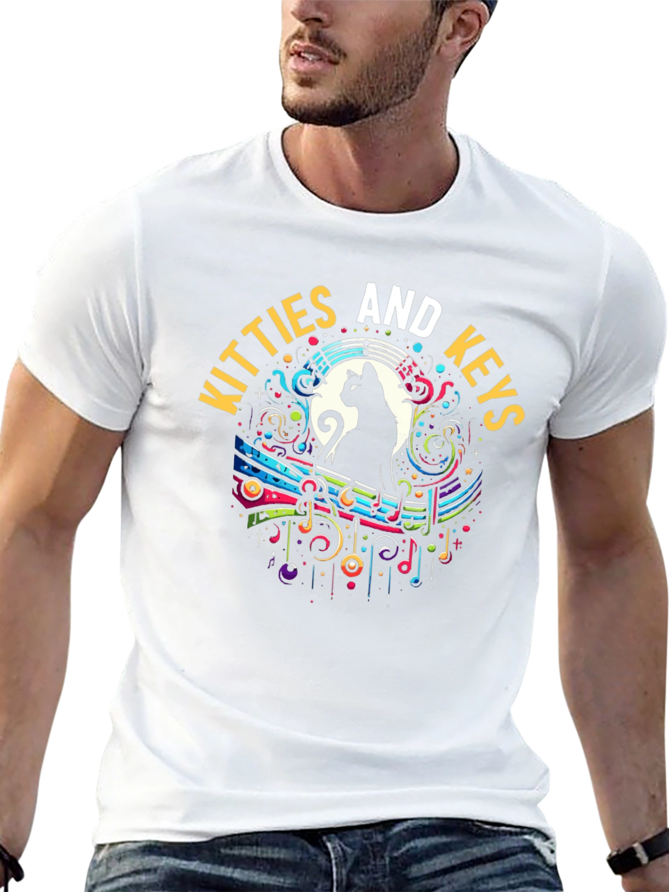 Kitties and Keys Graphic Tee