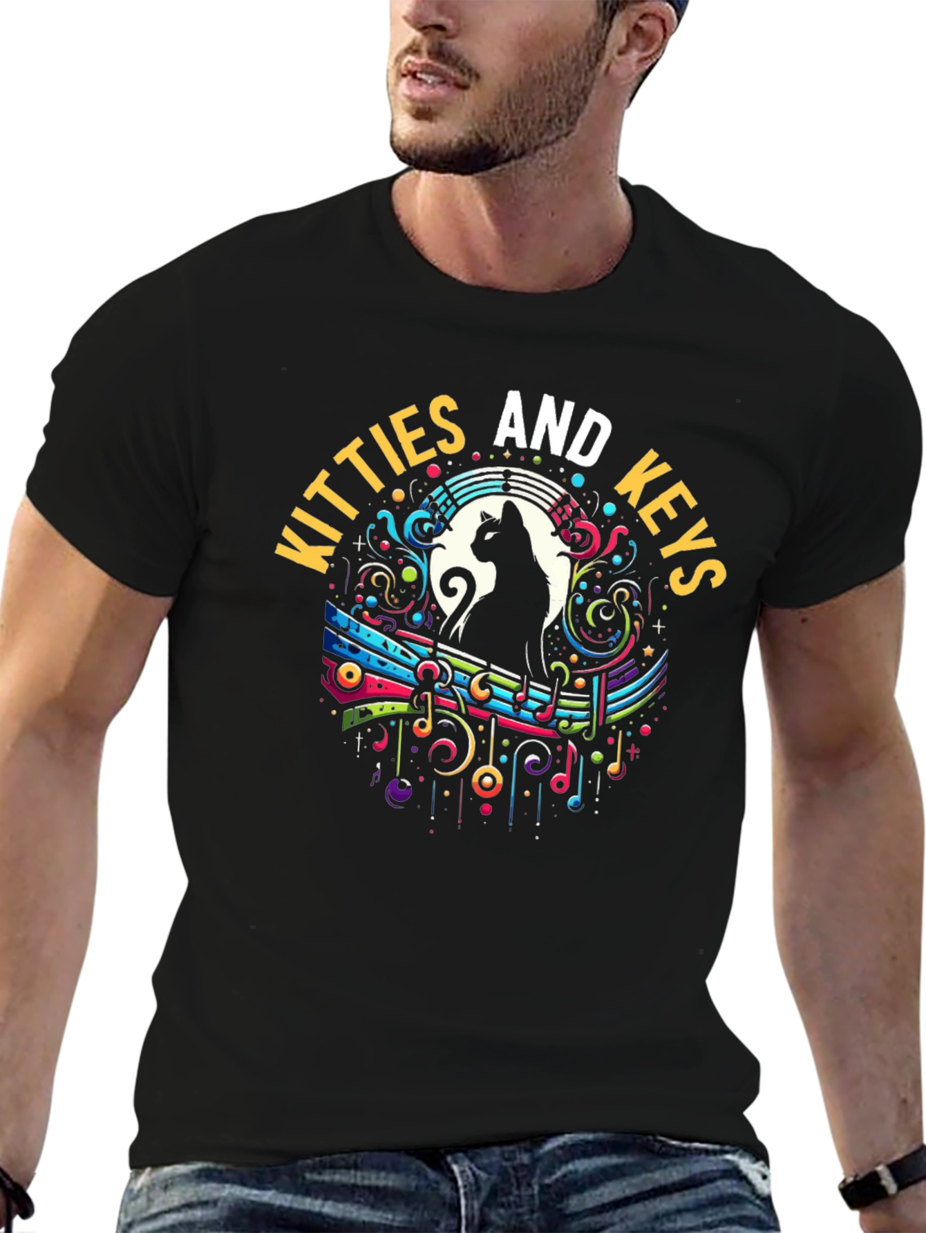 Kitties and Keys Graphic Tee