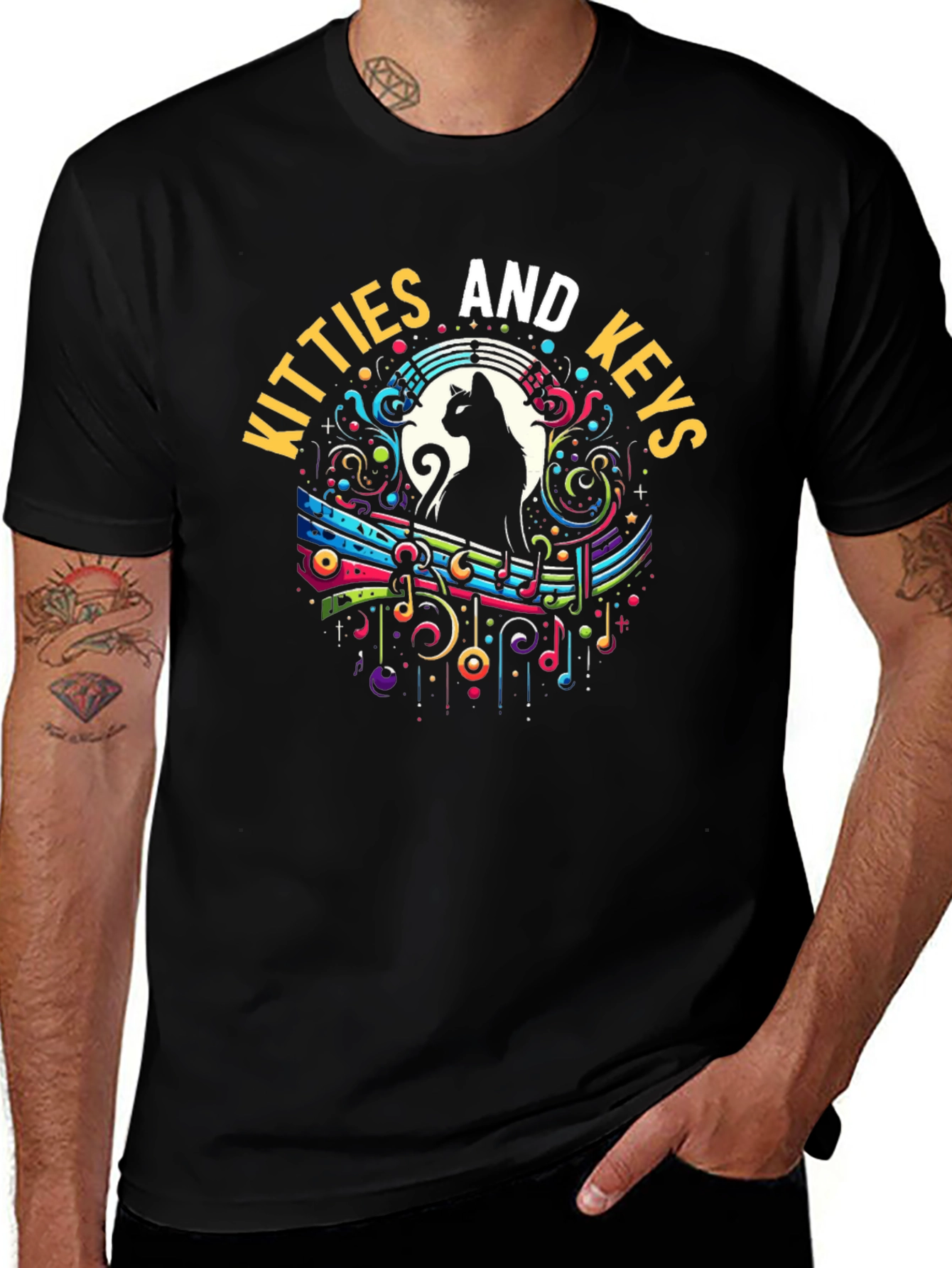 Kitties and Keys Graphic Tee