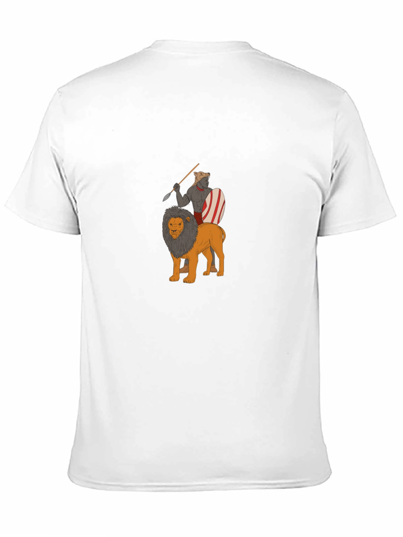 Warrior Riding Lion Graphic Tee