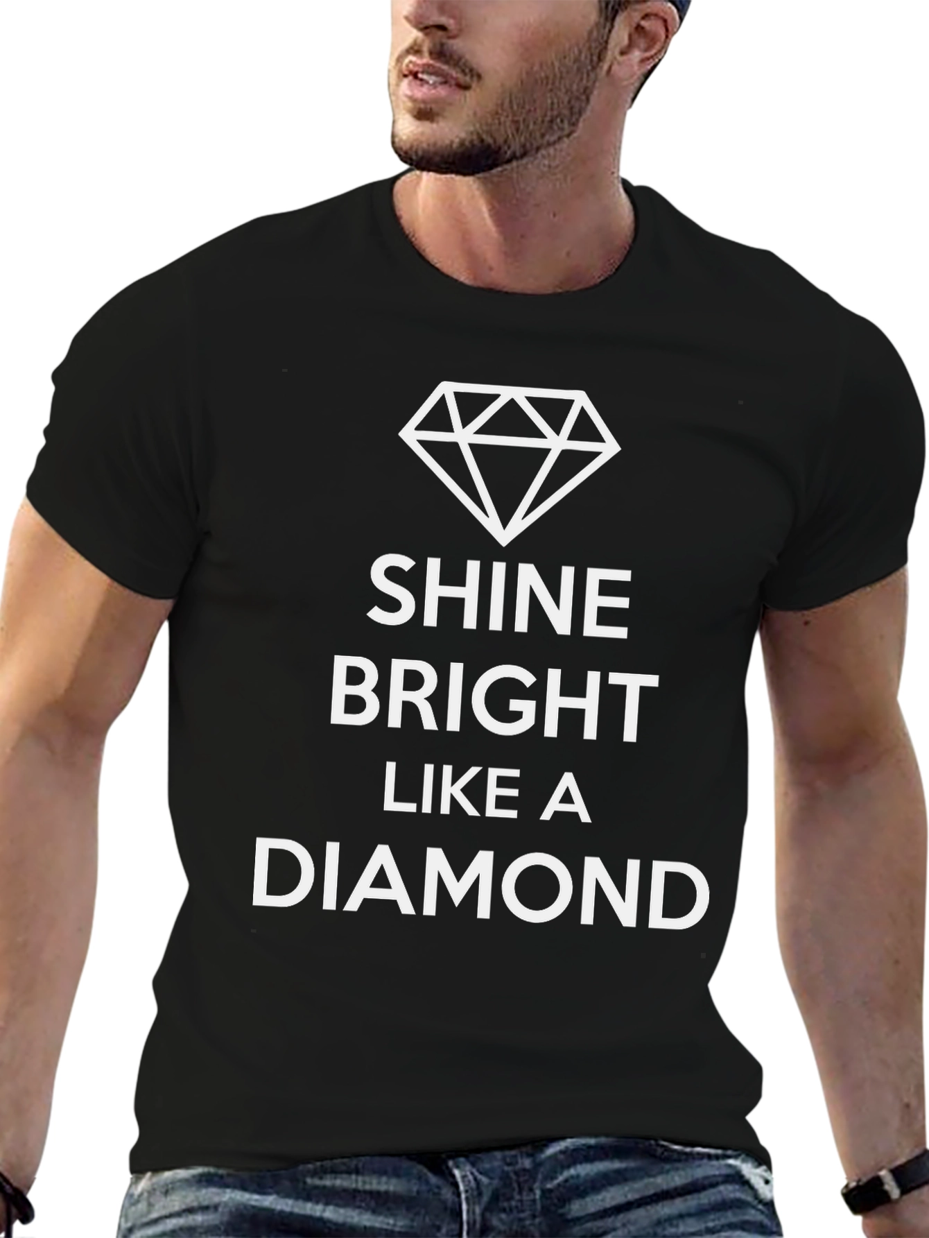 Shine Bright Like a Diamond Black Graphic Tee