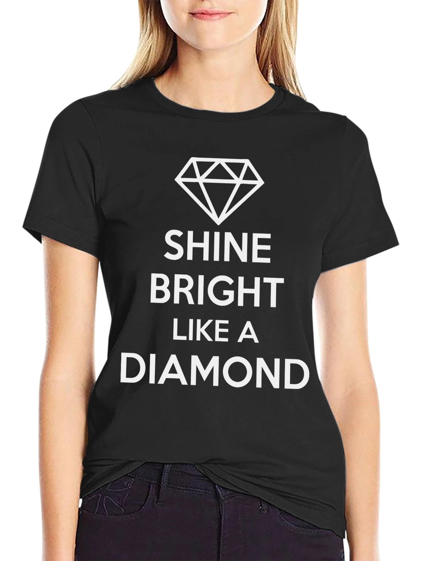 Shine Bright Like a Diamond Black Graphic Tee