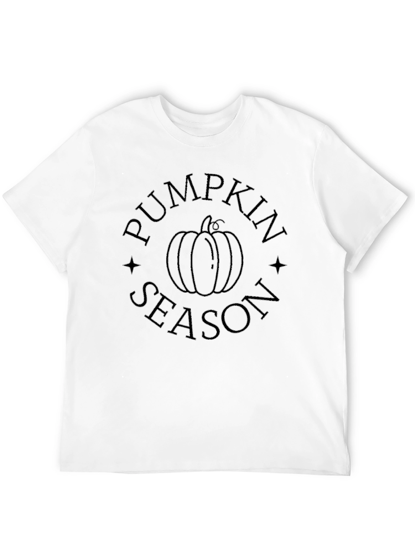 Pumpkin Season Graphic Tee Black