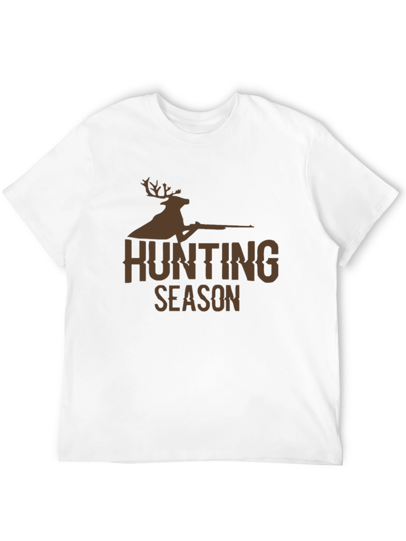 Hunting Season Deer Graphic Black T-Shirt