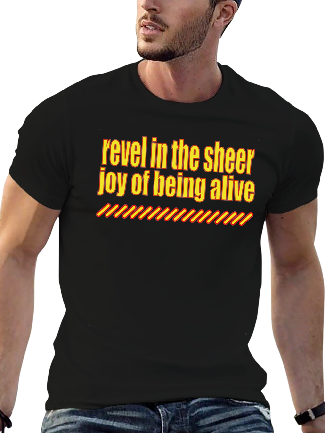 Revel in the Joy Black Graphic Tee