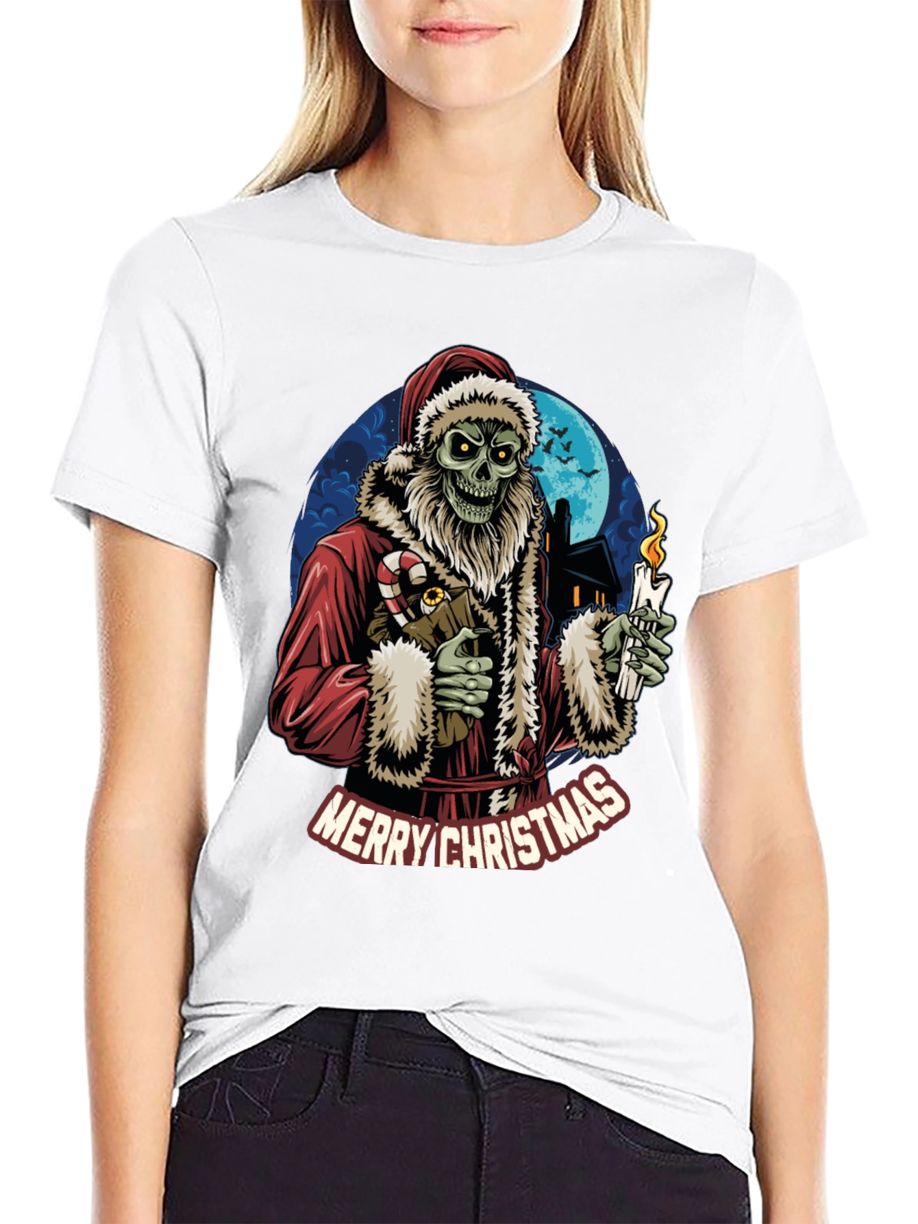 Merry Christmas Zombie Santa T-Shirt