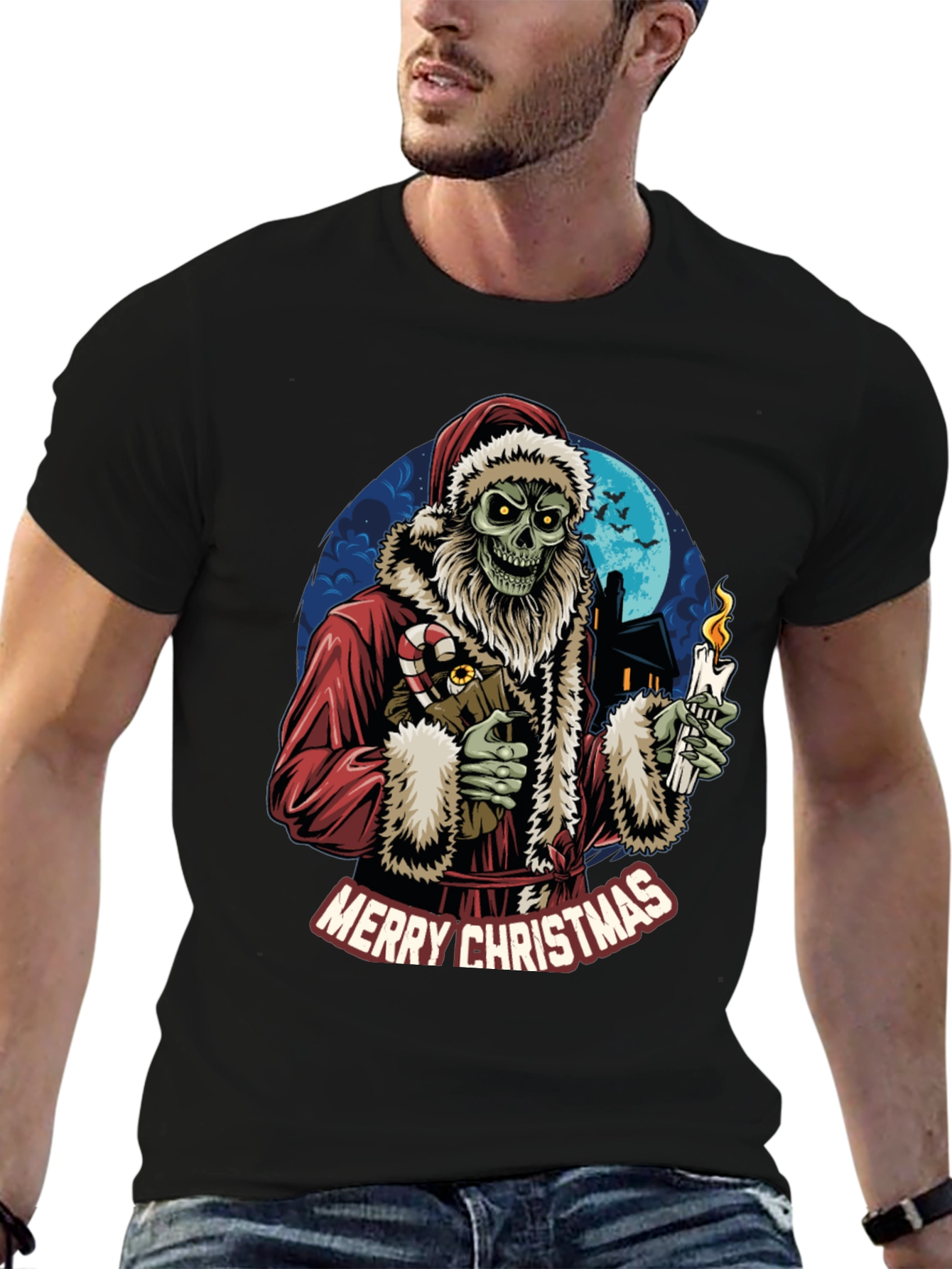 Merry Christmas Zombie Santa T-Shirt