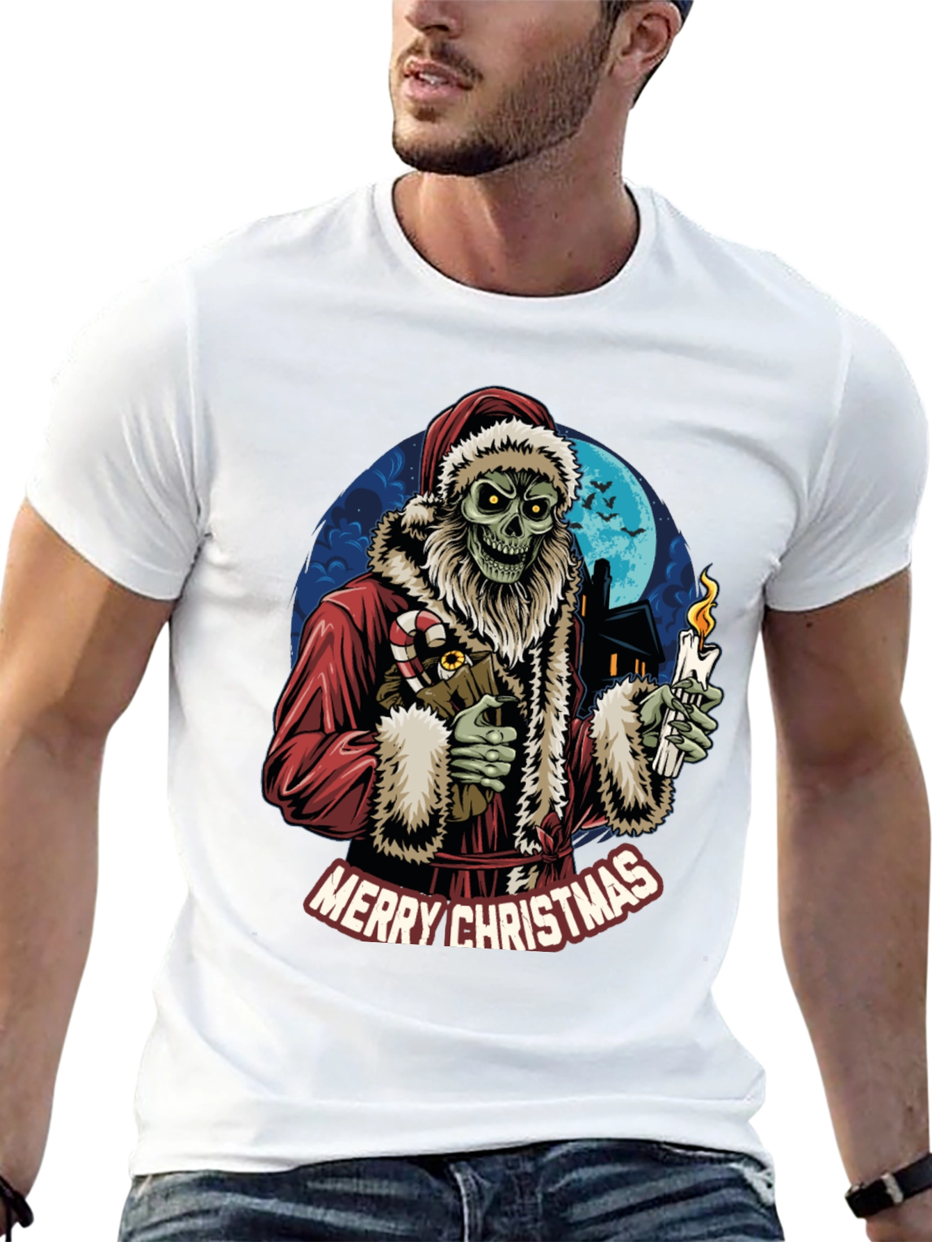 Merry Christmas Zombie Santa T-Shirt