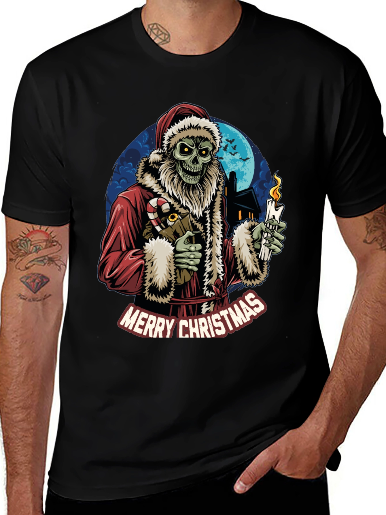 Merry Christmas Zombie Santa T-Shirt