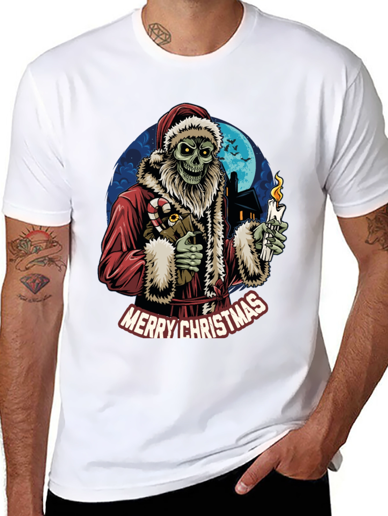 Merry Christmas Zombie Santa T-Shirt
