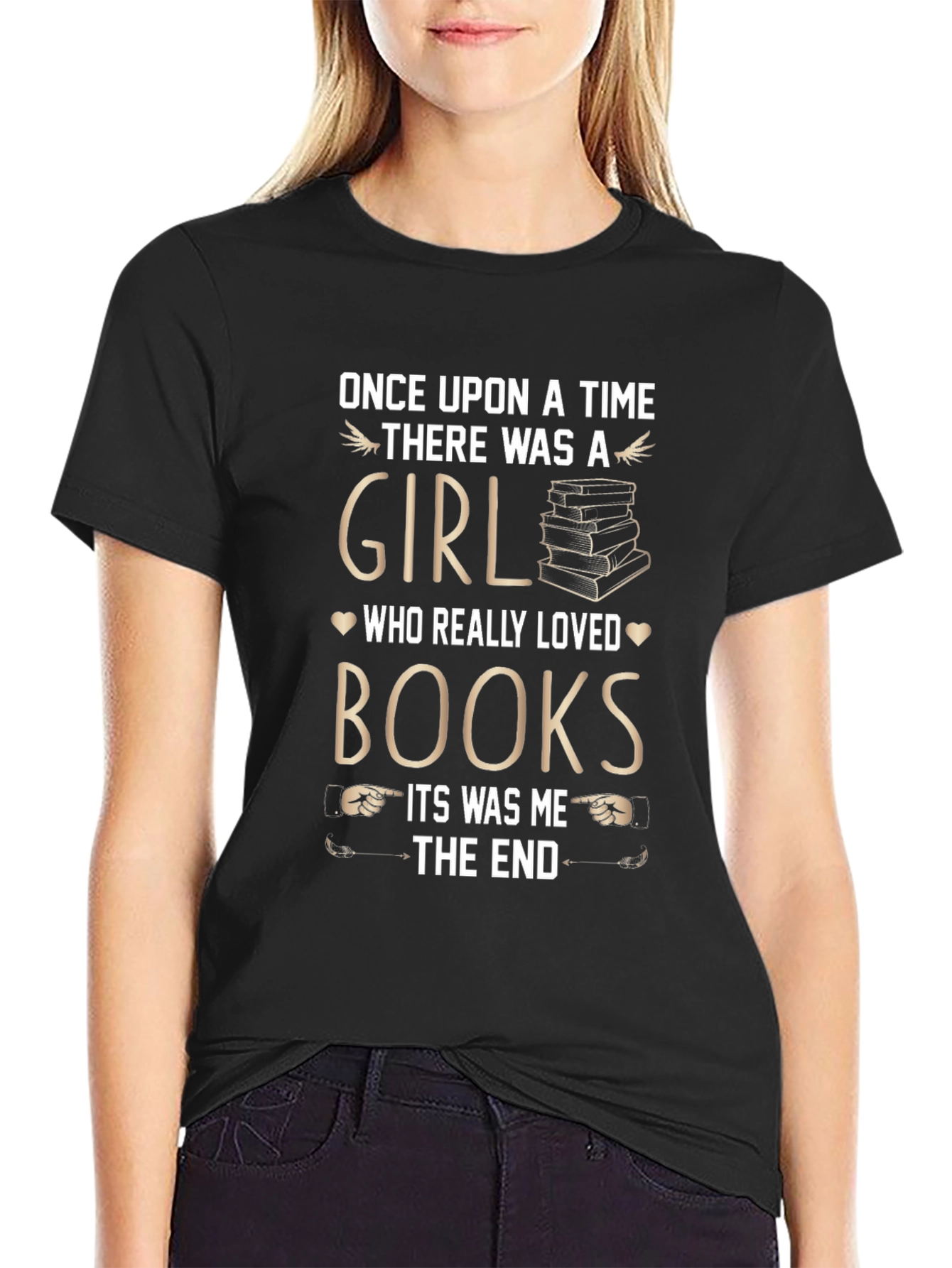 Once Upon a Time Girl Who Loved Books T-Shirt
