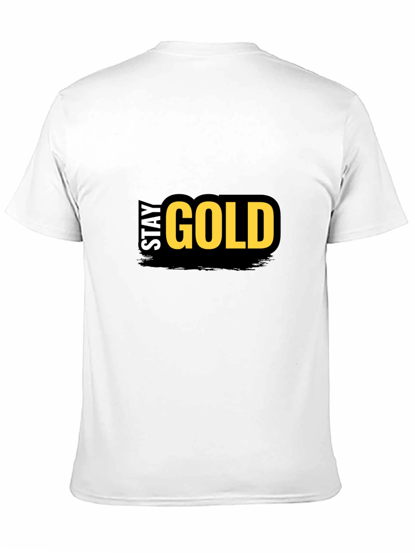 Stay Gold Graphic T-Shirt - Trendy Black Tee