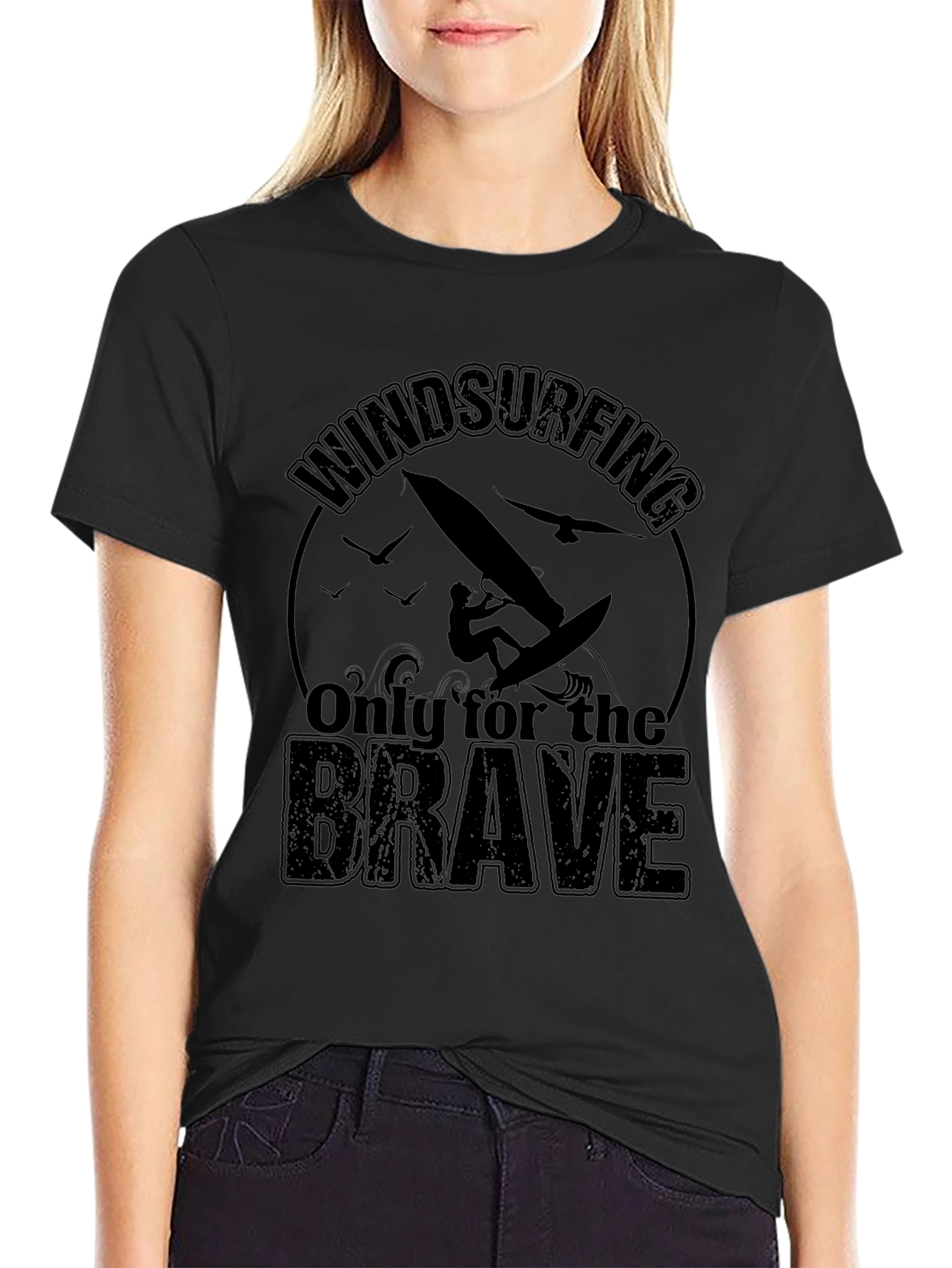Windsurfing T-Shirt - Only for the Brave Tee