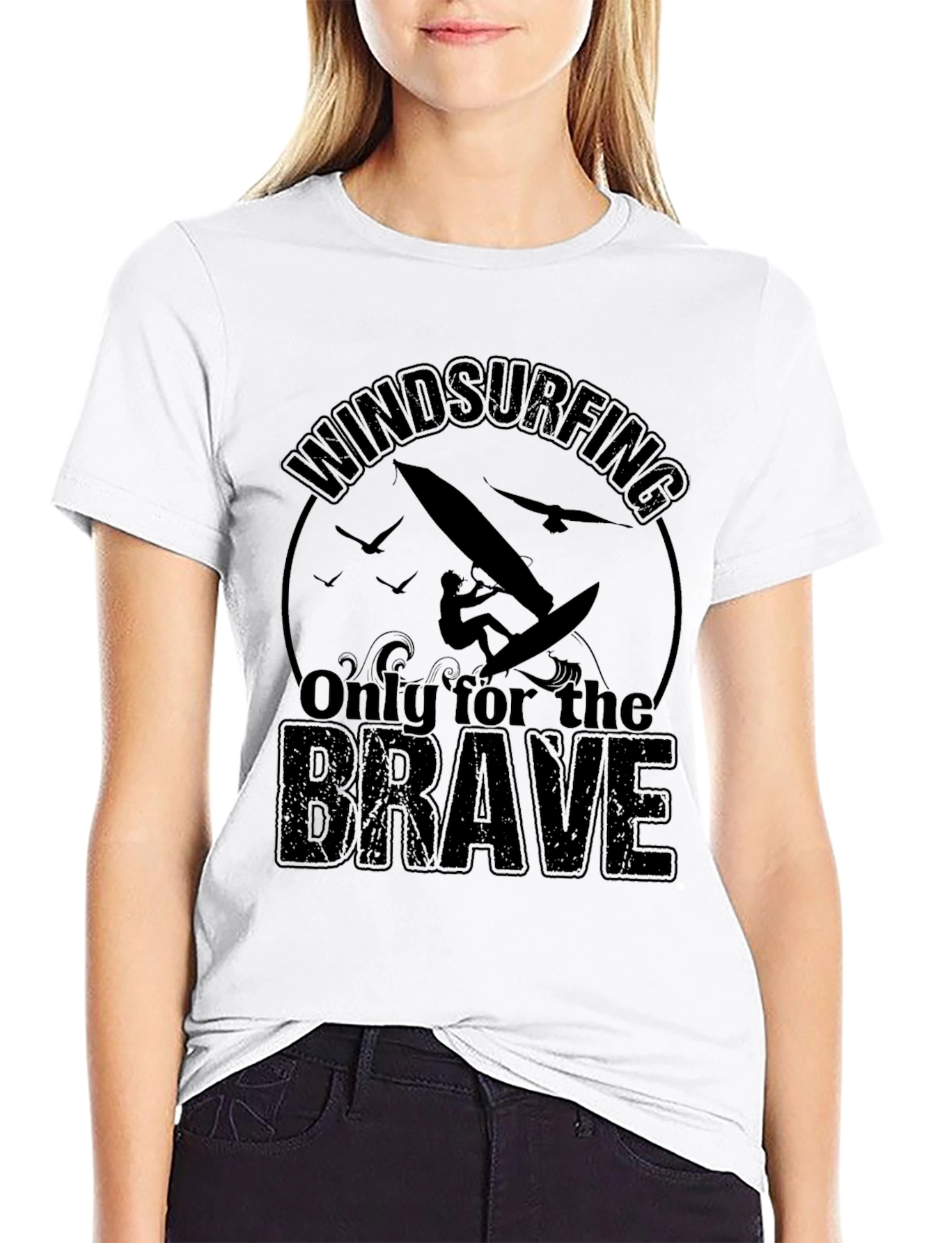 Windsurfing T-Shirt - Only for the Brave Tee