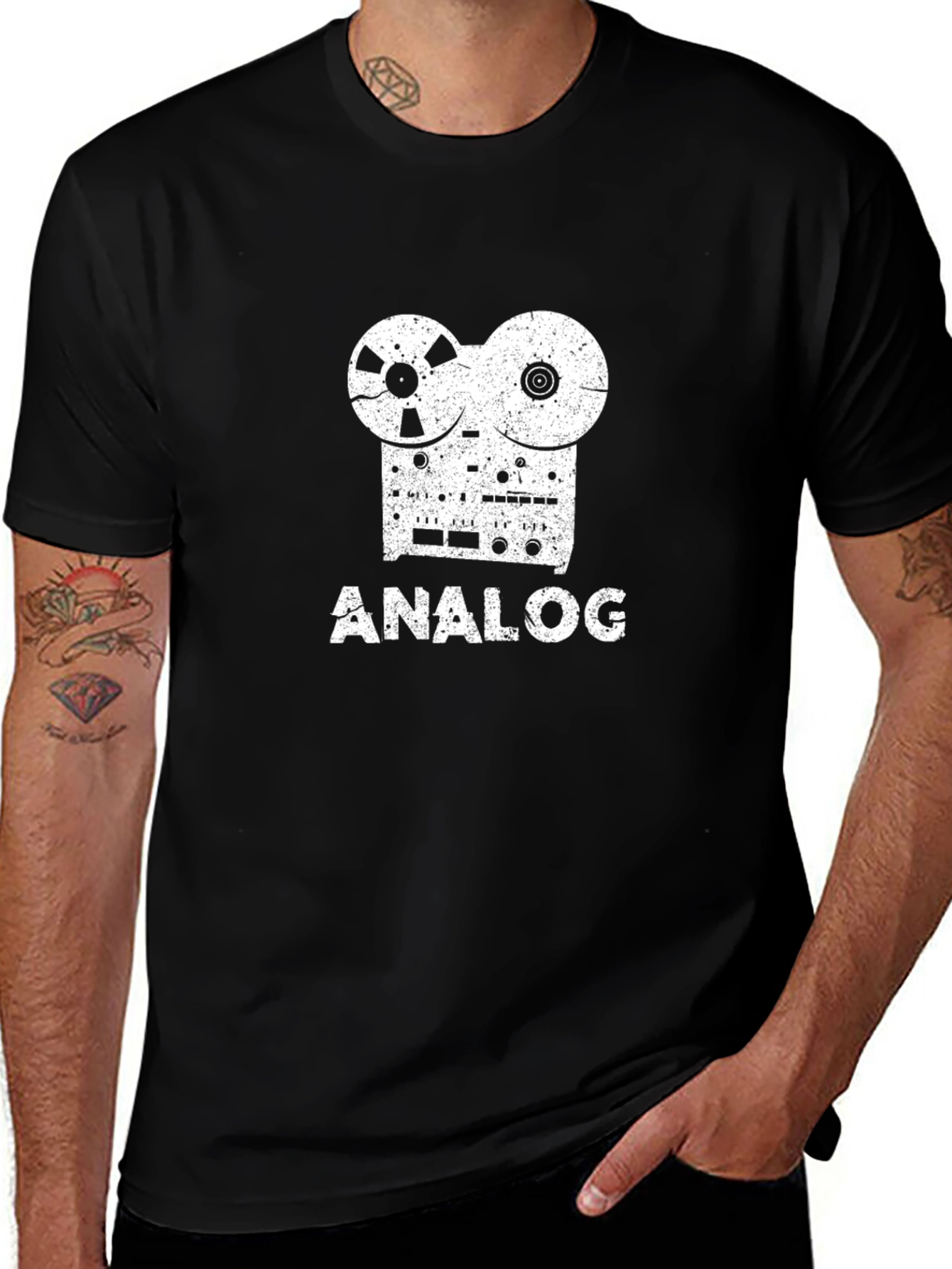 Analog Reel-to-Reel Black T-Shirt