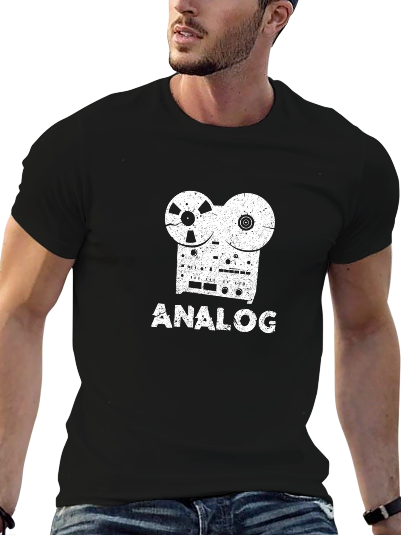 Analog Reel-to-Reel Black T-Shirt