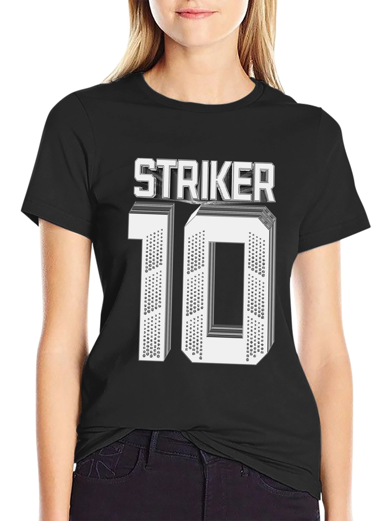 Striker #10 Graphic T-Shirt - Black