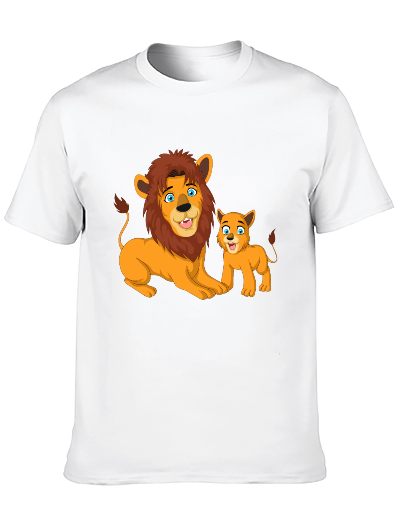 Lion & Cub Graphic T-Shirt - Black
