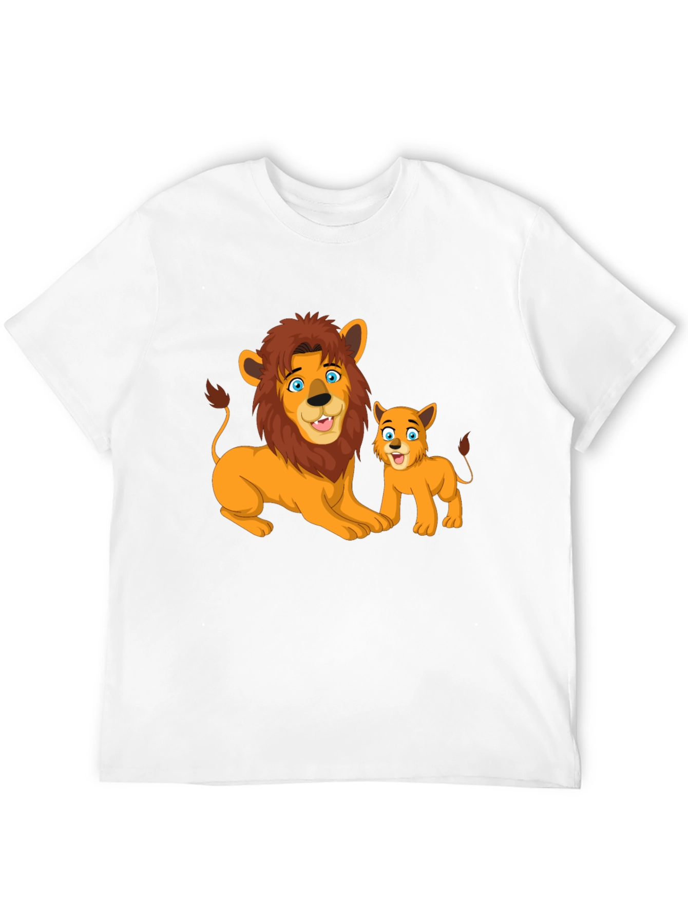 Lion & Cub Graphic T-Shirt - Black