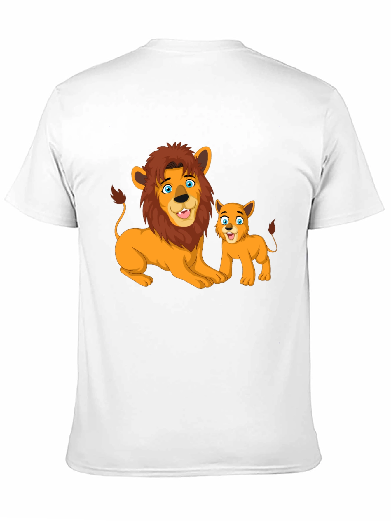 Lion & Cub Graphic T-Shirt - Black