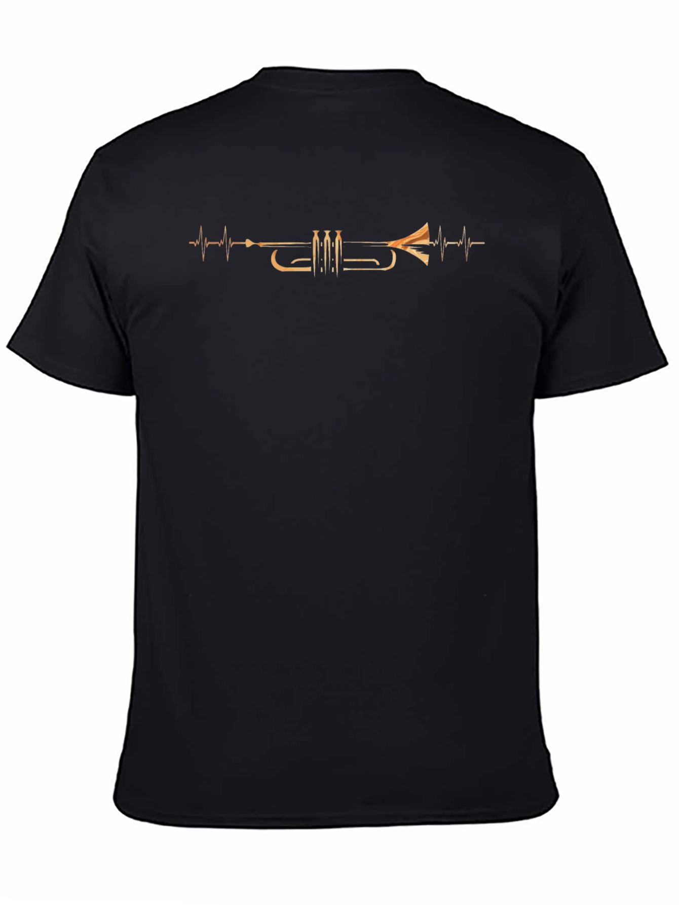Trumpet Heartbeat Graphic Tee - Musician T-Shirt