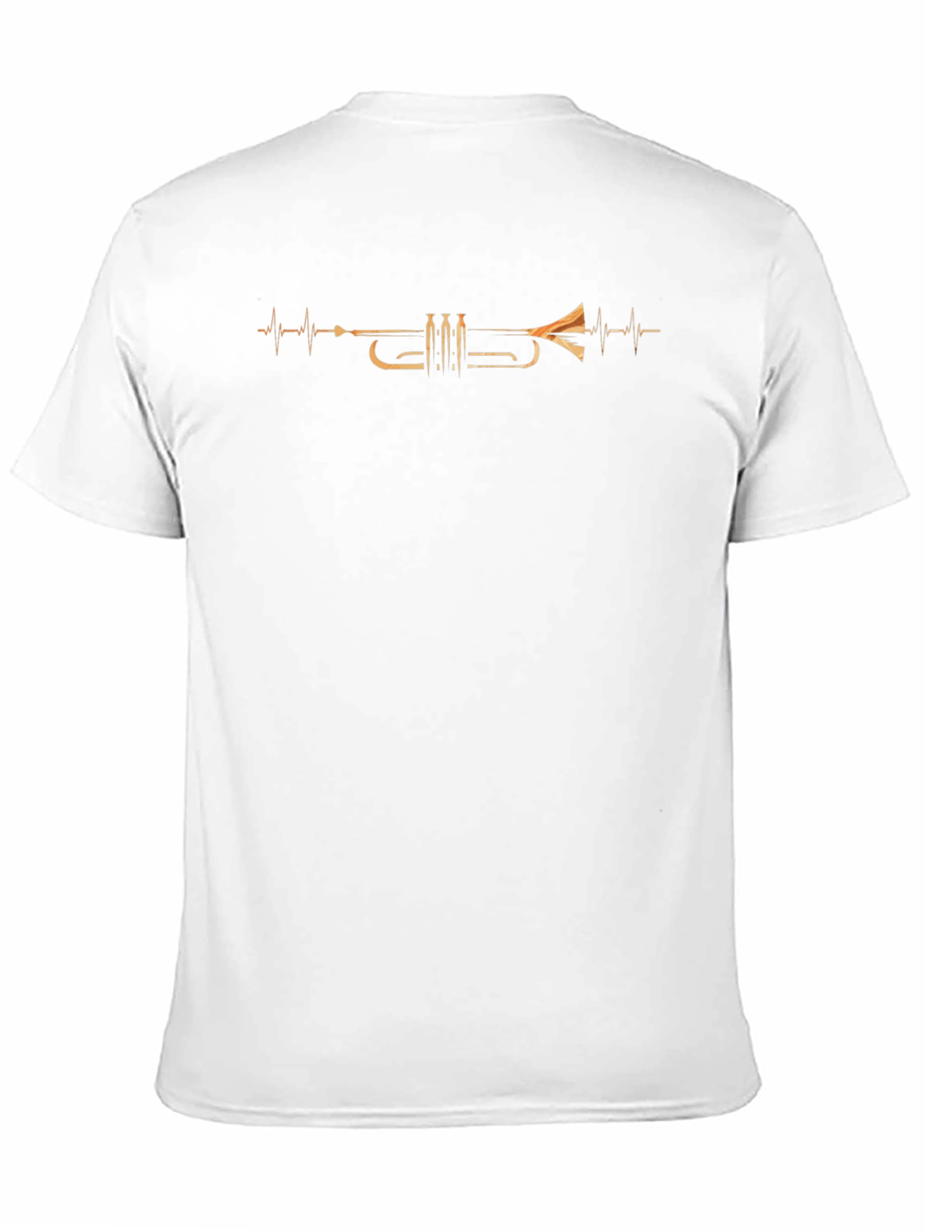 Trumpet Heartbeat Graphic Tee - Musician T-Shirt
