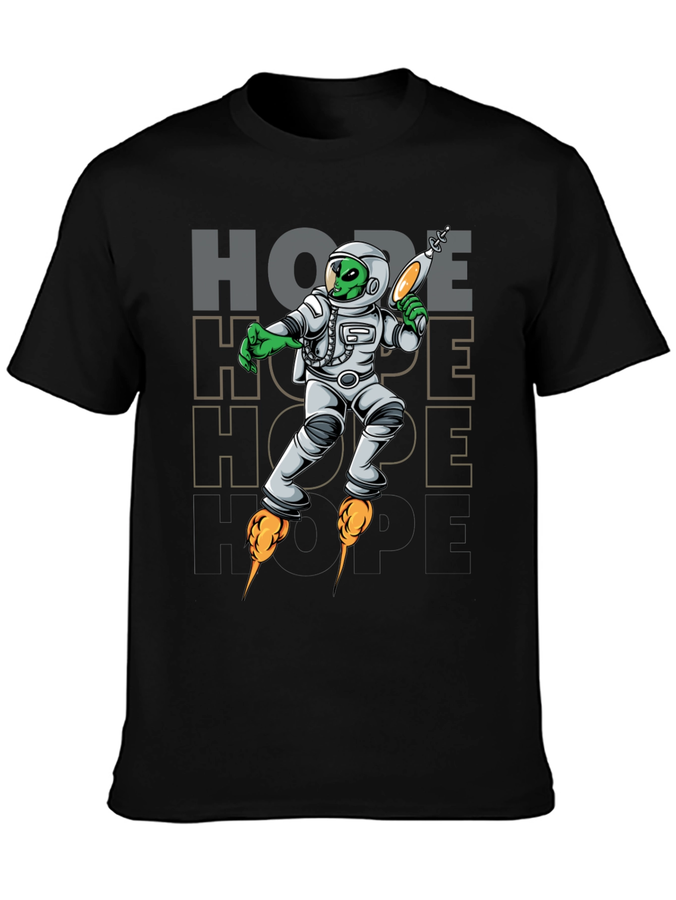 Retro Alien Astronaut Hope T-Shirt