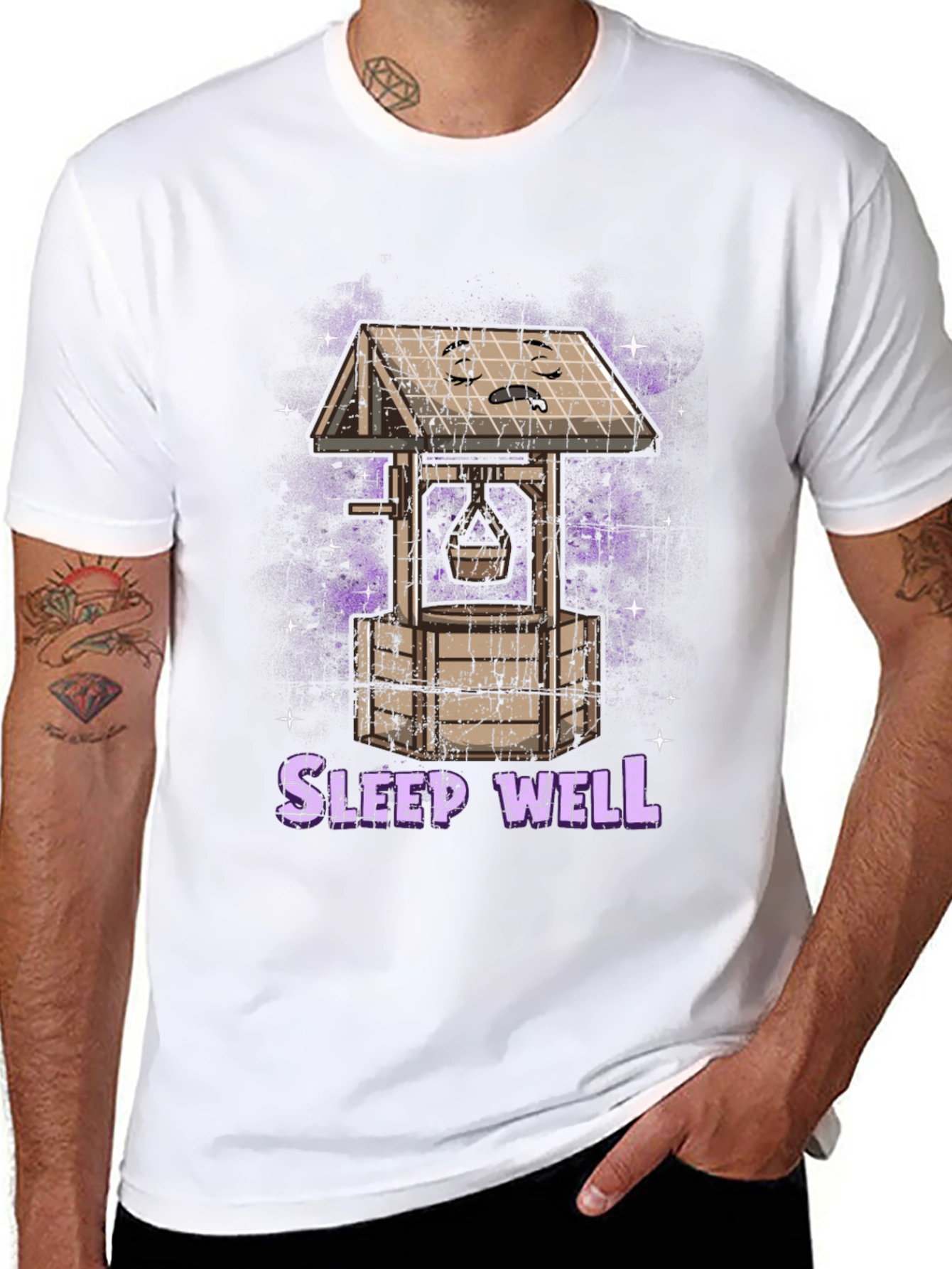 Sleep Well Wishing Well T-Shirt - Relaxing and Unique