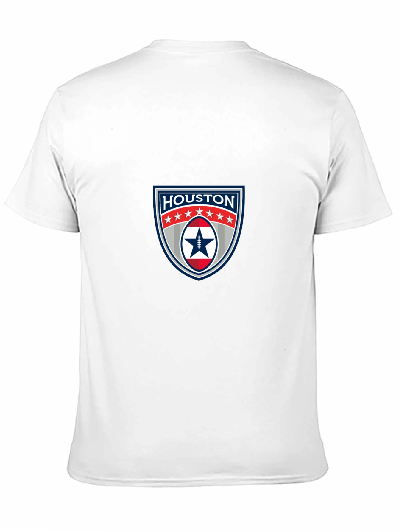 Houston Football Shield Black T-Shirt