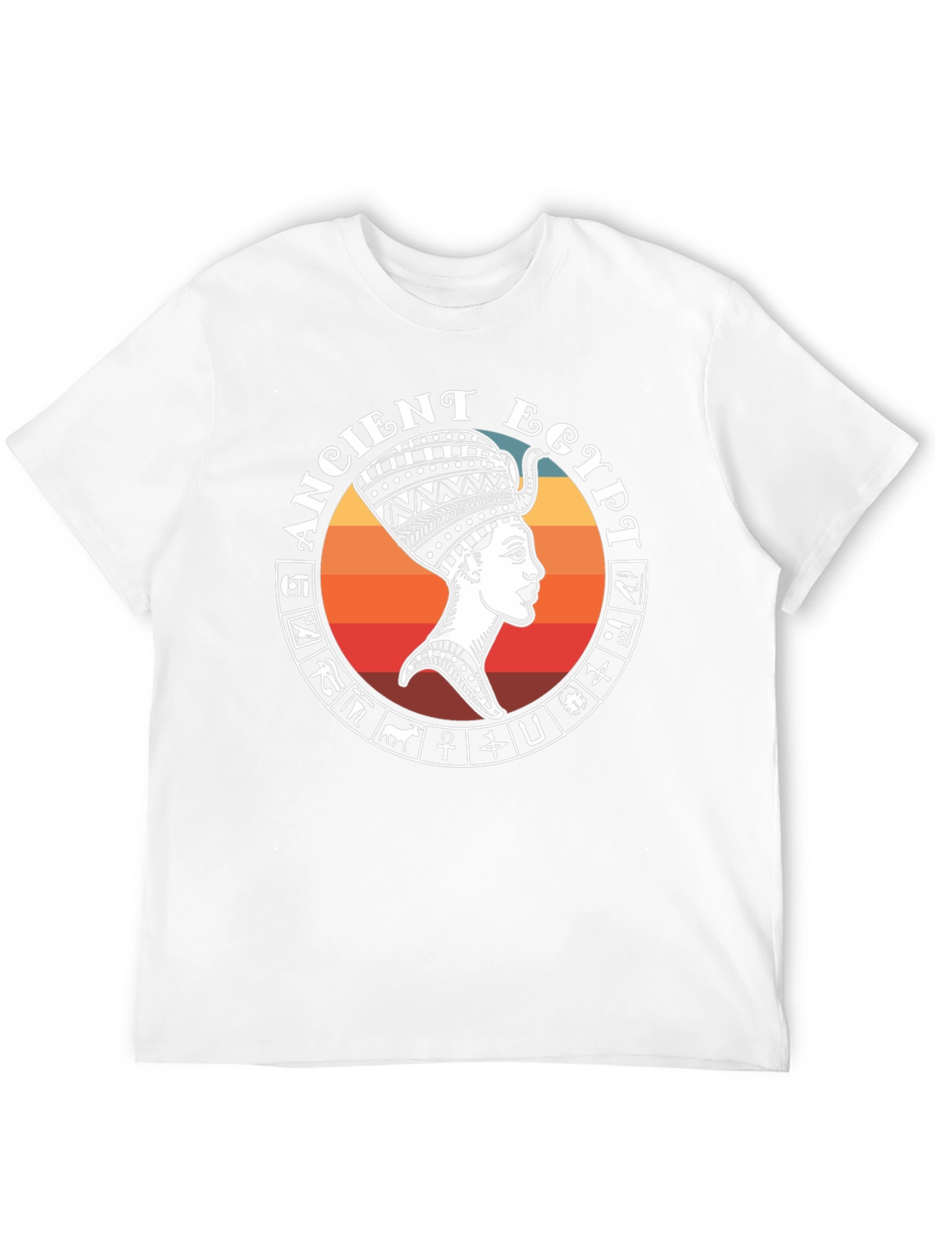 Ancient Egypt Graphic Tee - Black Cotton T-Shirt