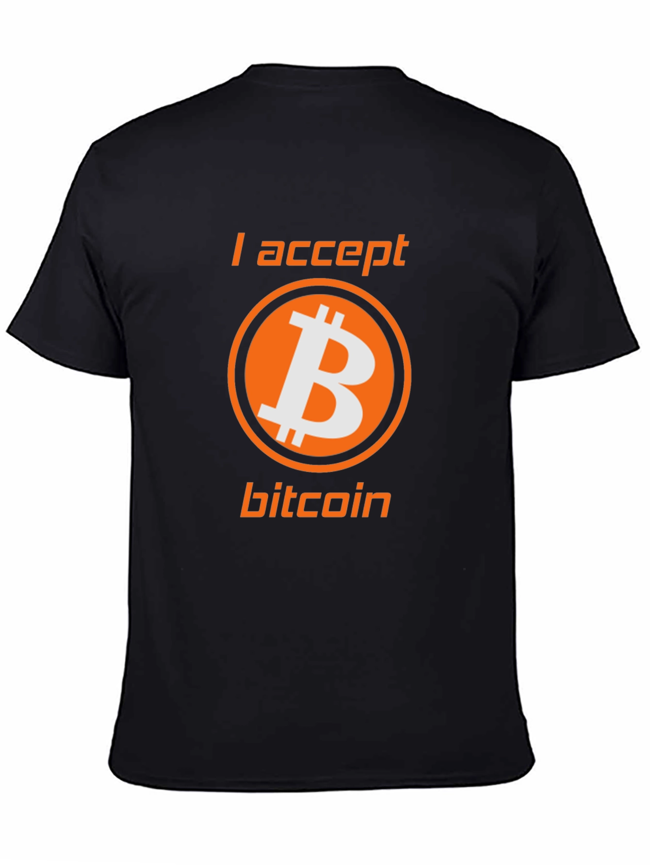 I Accept Bitcoin Tee - Crypto Enthusiast T-Shirt