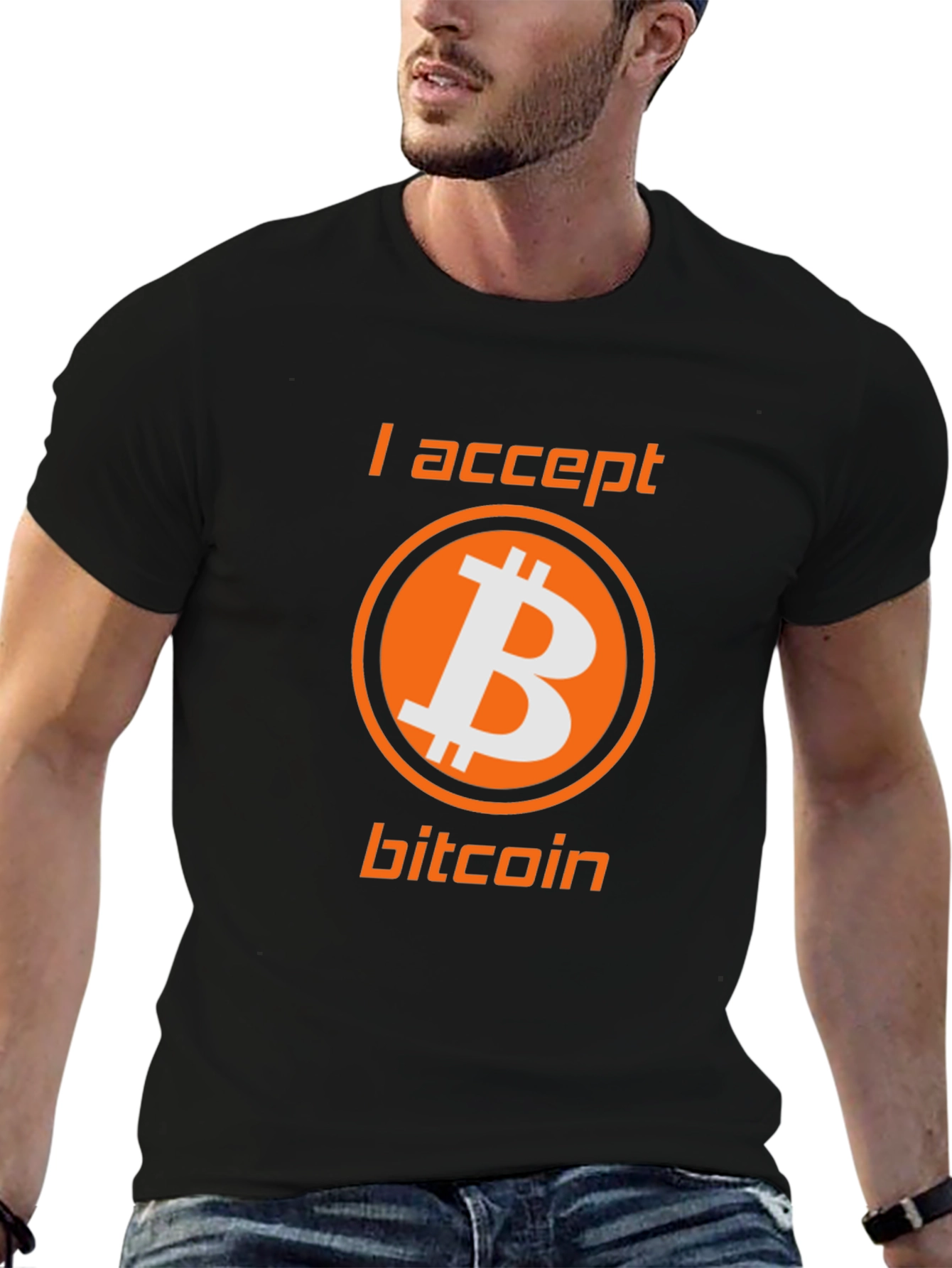I Accept Bitcoin Tee - Crypto Enthusiast T-Shirt
