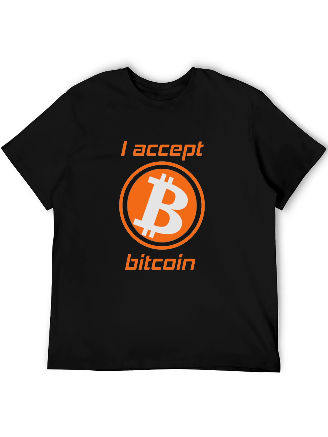 I Accept Bitcoin Tee - Crypto Enthusiast T-Shirt